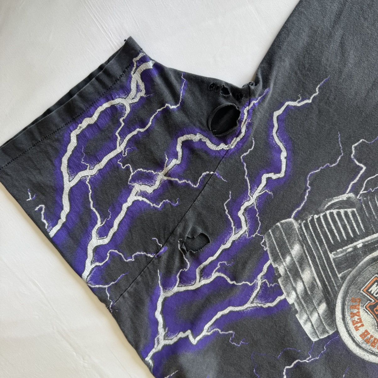 Vintage HARLEY- DAVIDSON THUNDER & LIGHTNING 1990s VINTAGE T-SHIRT Size US XXL / EU 58 / 5 - 7 Thumbnail