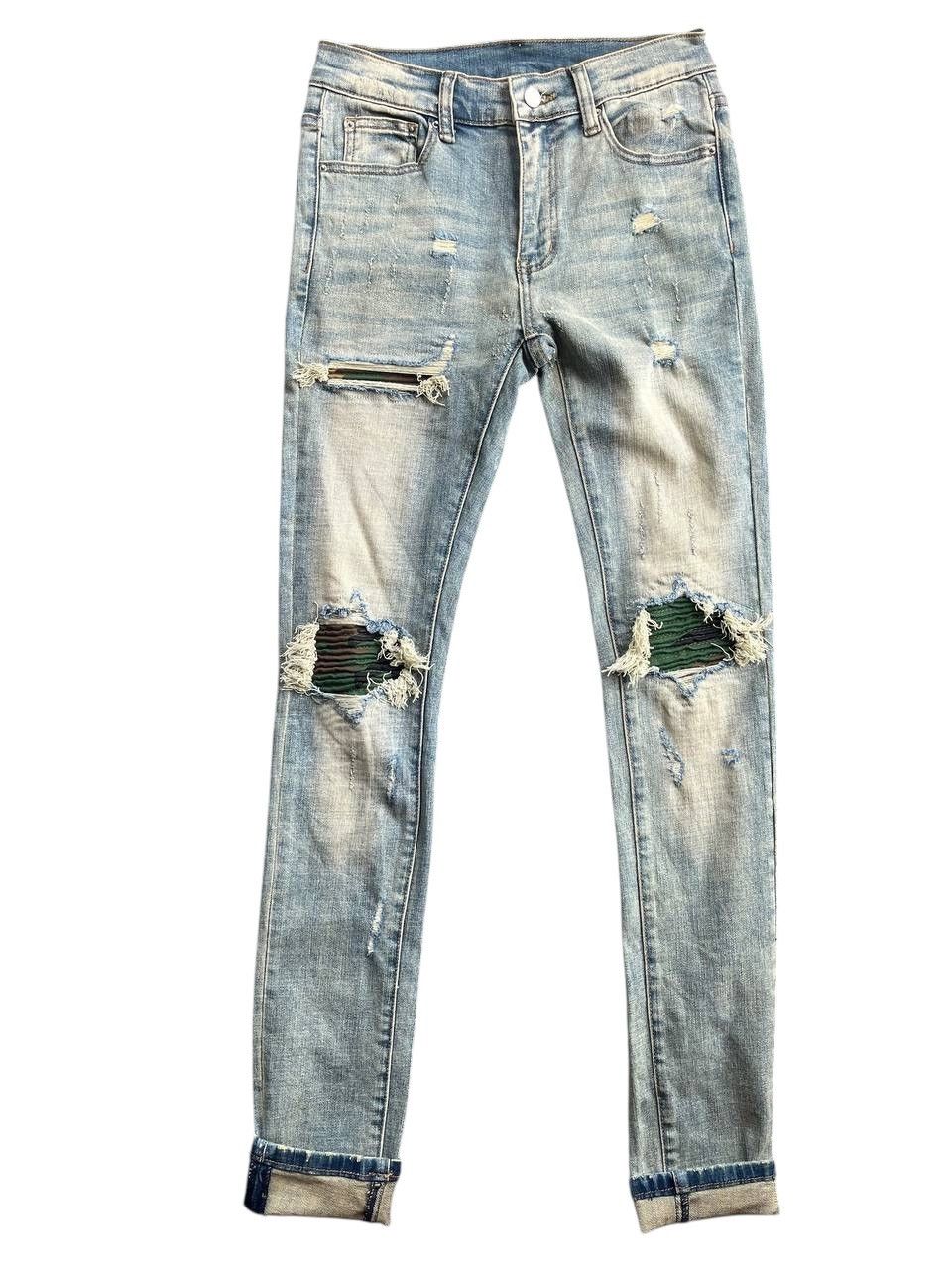 If Six Was Nine Japanese Brand MNML Distressed Skinny Jeans Size US 28 / EU 44 - 1 Thumbnail