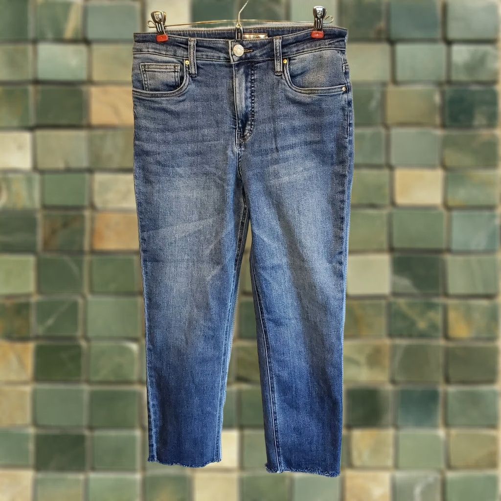 Vintage KUT From The Kloth Rachael Fab Ab Mom Jeans High Rise Ankle Crop Sz 4 Size 27" / US 4 / IT 40 - 1 Thumbnail