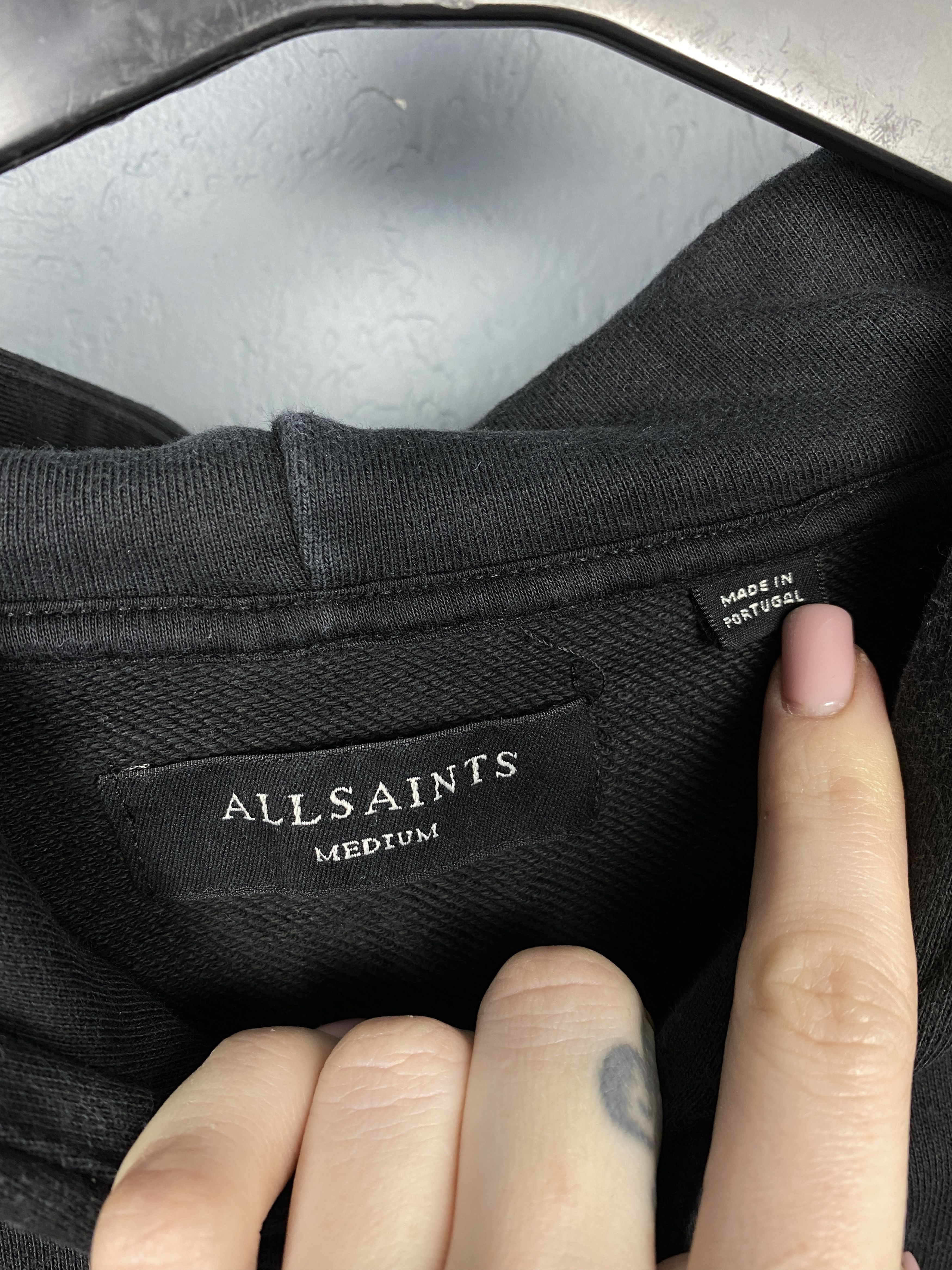 Allsaints Allsaints Hollowpoint OTH Big Logo Mens Hoodie Y2K Size US M / EU 48-50 / 2 - 5 Thumbnail