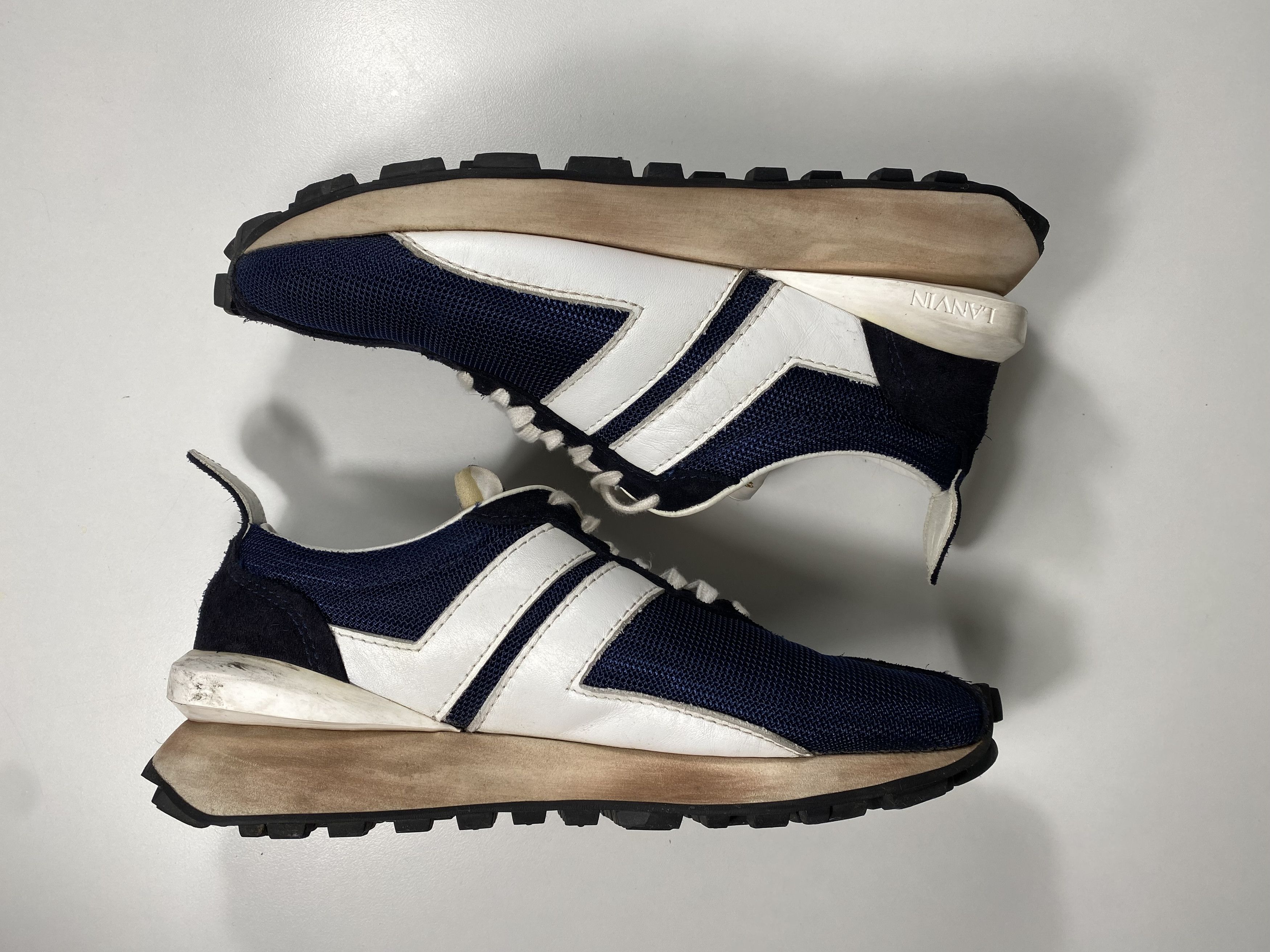 Lanvin Lanvin Mesh Bumper Sneaker "Navy Blue" Size US 6 / EU 39 - 8 Thumbnail