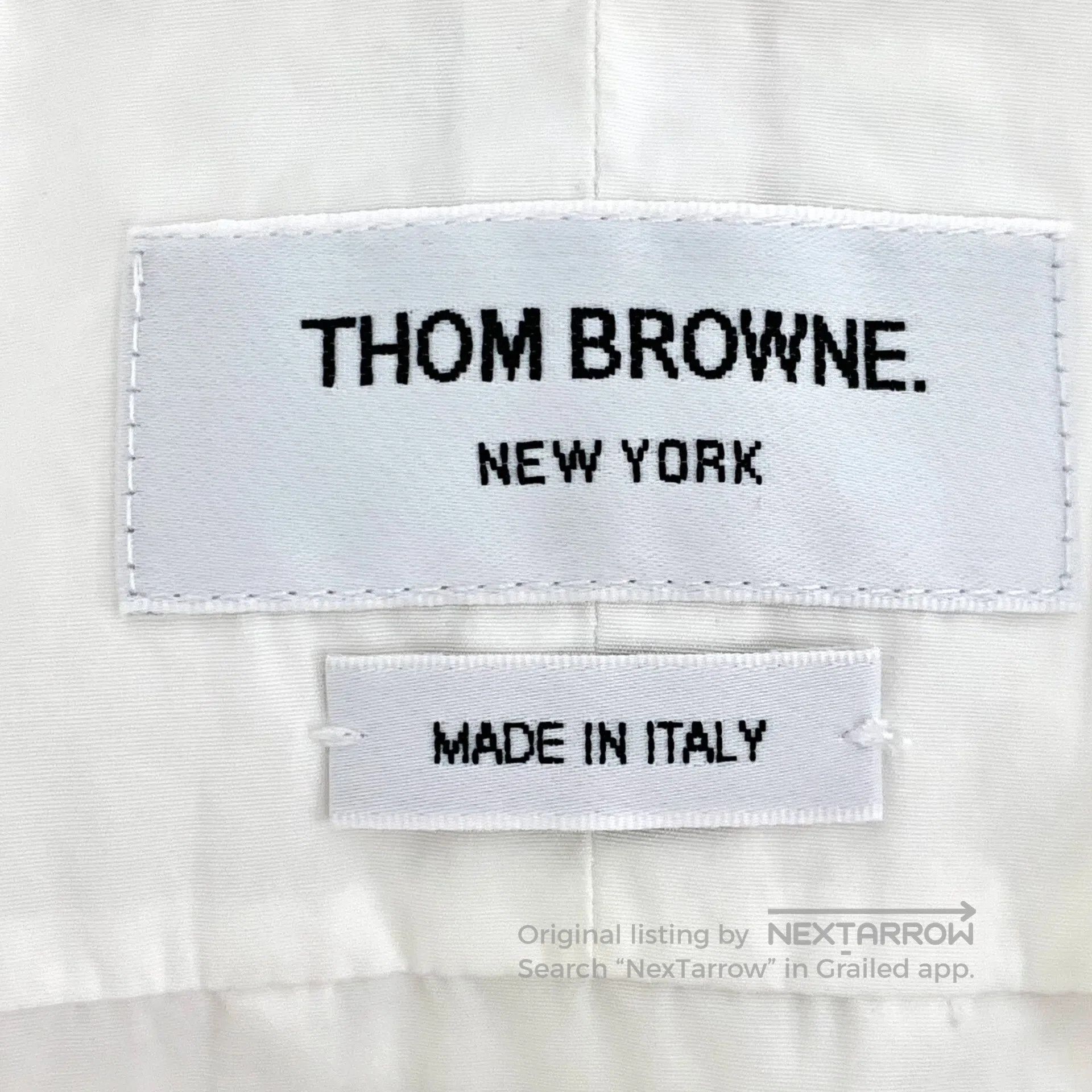 Thom Browne Thom Browne White cotton button-down single-breasted long Size S / US 4 / IT 40 - 6 Thumbnail