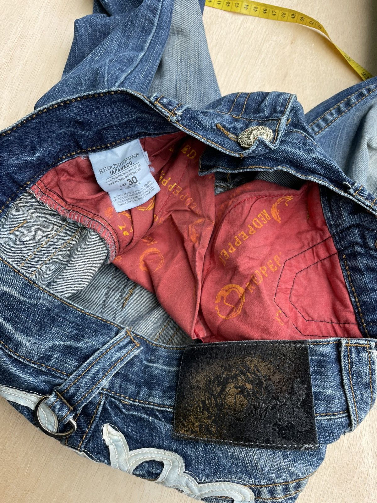 Hysteric Glamour × If Six Was Nine × Japanese Brand Red Pepper Skull Embroidery Ifsixwasnine Punk style Jeans Size US 32 / EU 48 - 7 Thumbnail