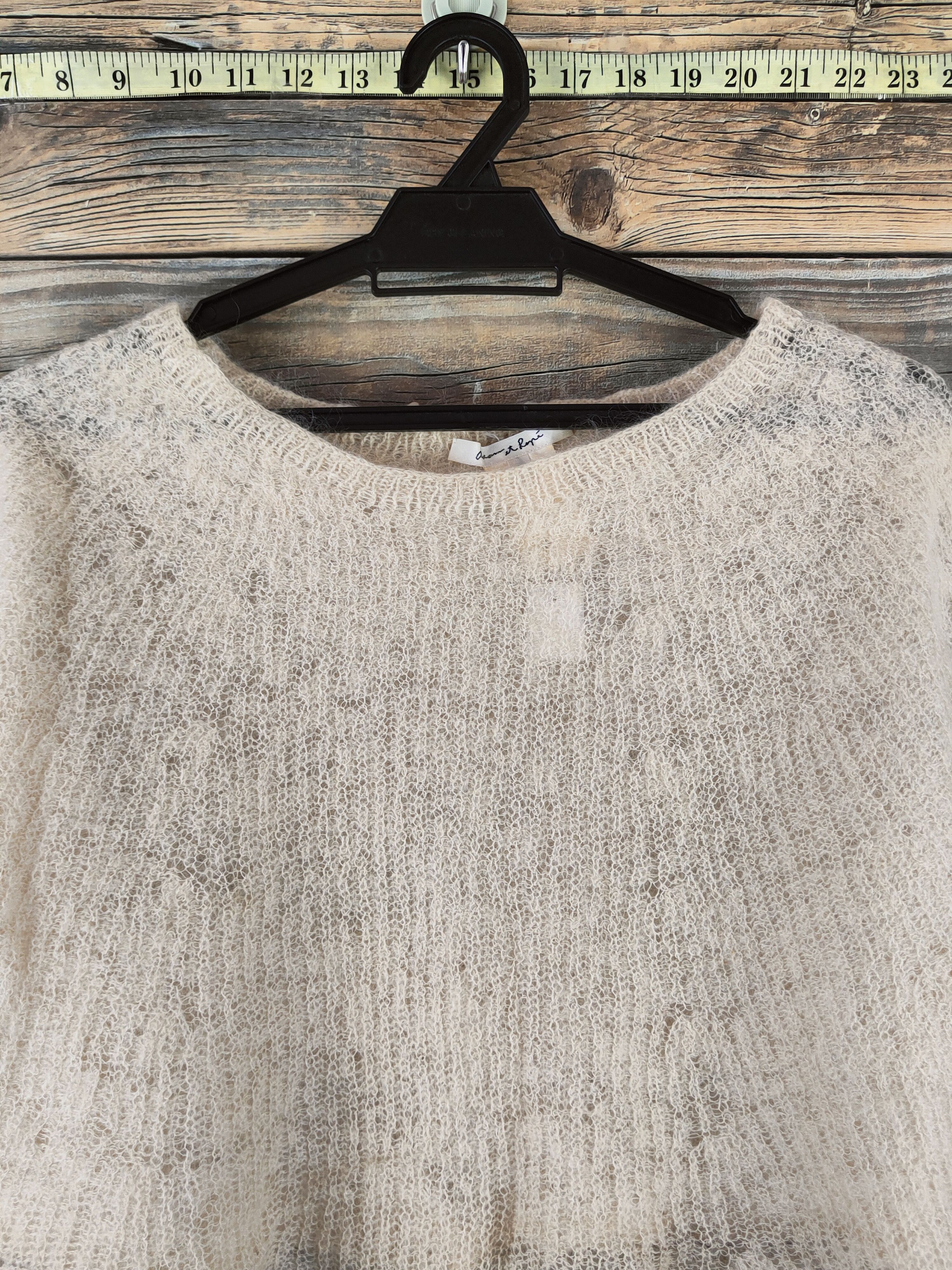 ADAM ET ROPE DL Adam et Rope Light Yellow Knitwear Crop Tops #46-381 Size XS / US 0-2 / IT 36-38 - 3 Thumbnail