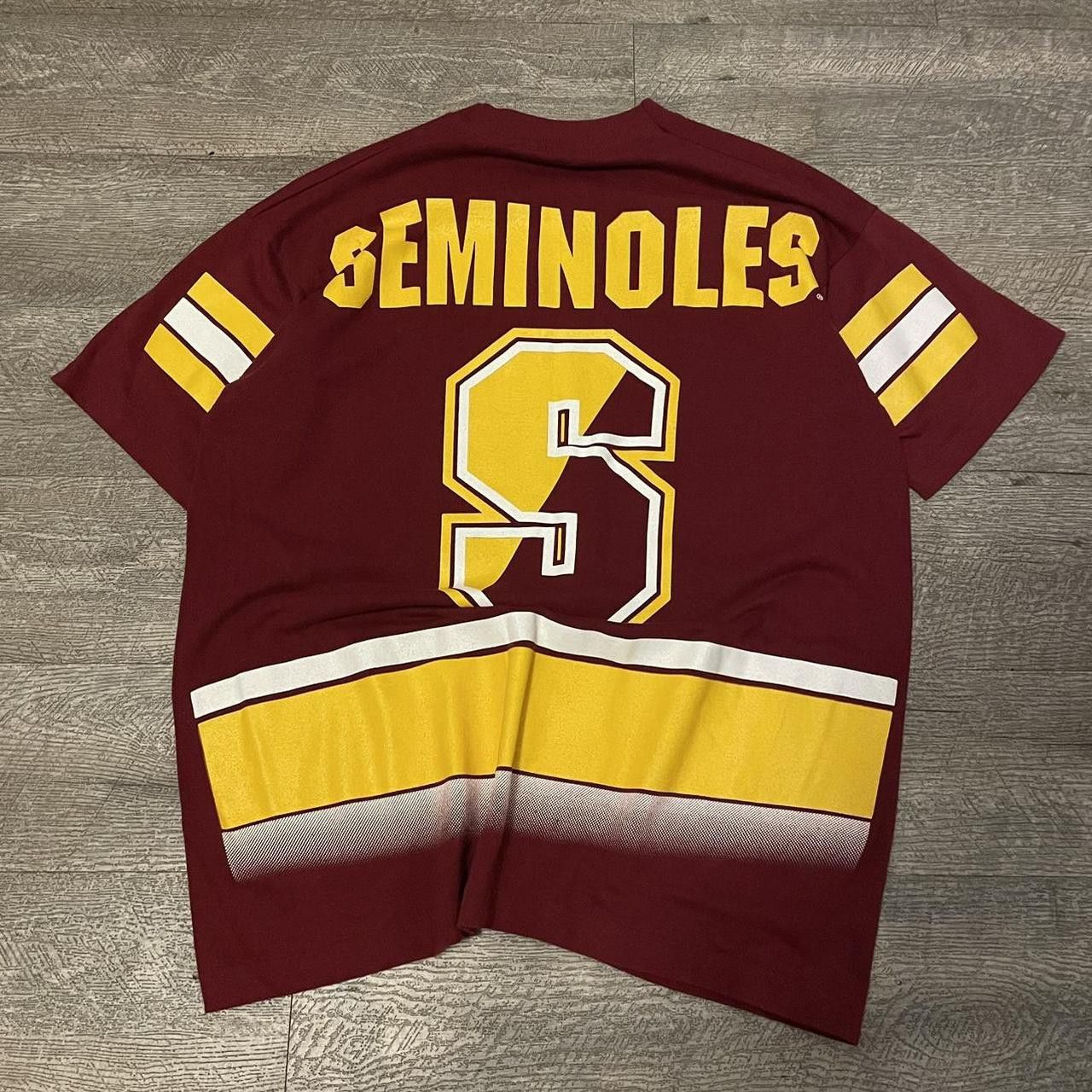 Salem Sportswear × Vintage Vintage 90's Salem Florida State Seminoles AOP Graphic Tee Size US L / EU 52-54 / 3 - 2 Thumbnail