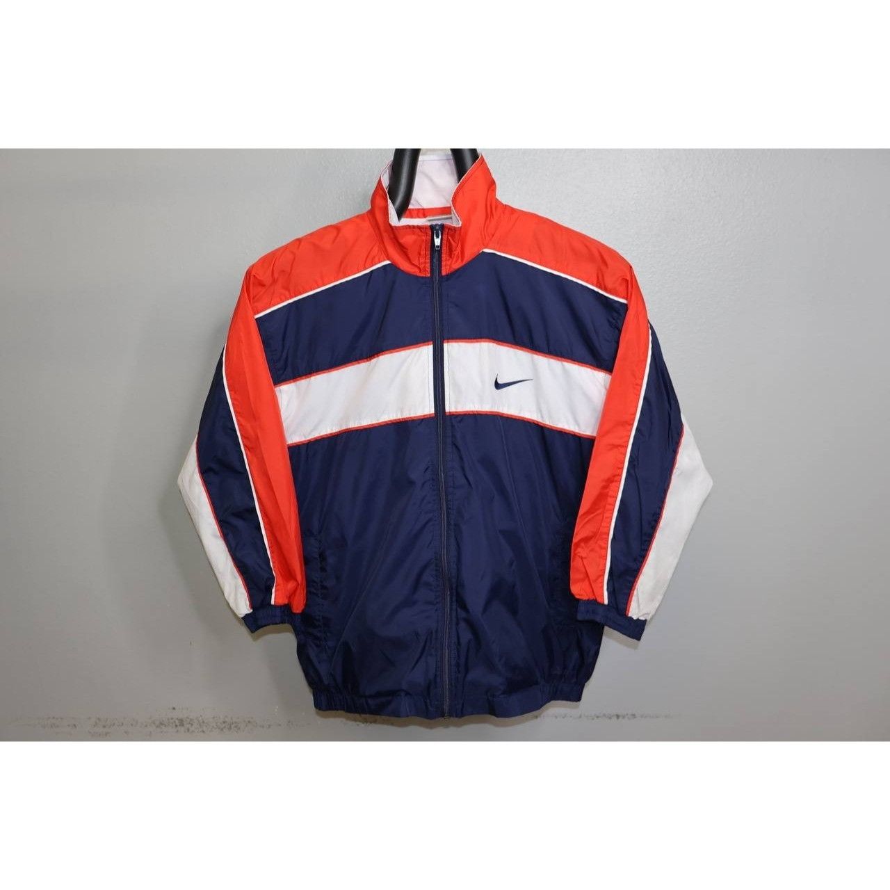 Nike Nike Sportswear Navy Red/White Strip Windbreaker Jacket Size US L / EU 52-54 / 3 - 1 Thumbnail
