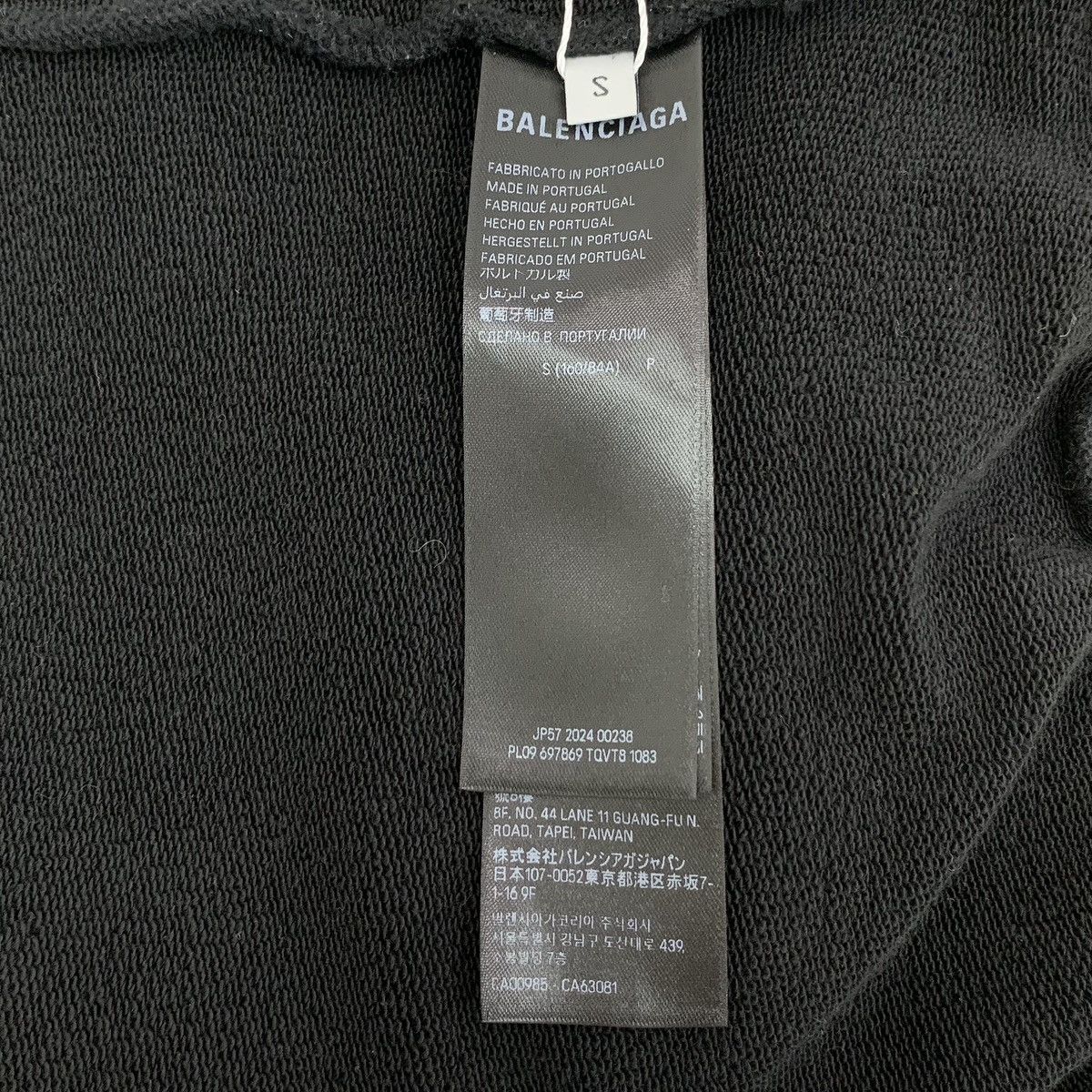 Balenciaga Balenciaga 24 Style Black Logo Printed Sweatshirt K26WX Size US S / EU 44-46 / 1 - 6 Thumbnail