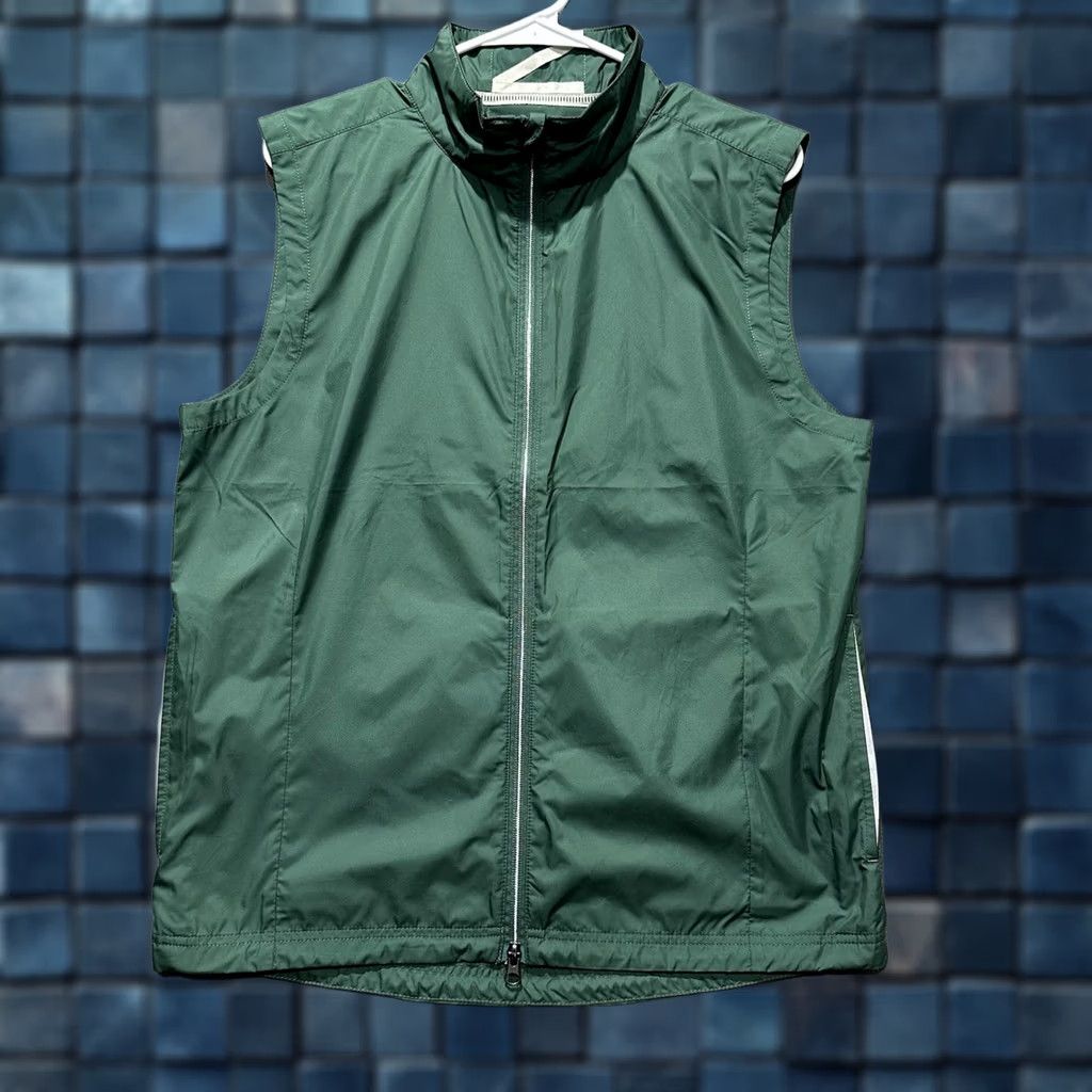 Vintage Zero Restriction Vest Mens S Green Windbreaker Windproof Pockets Reflective Zip Size US S / EU 44-46 / 1 - 1 Thumbnail