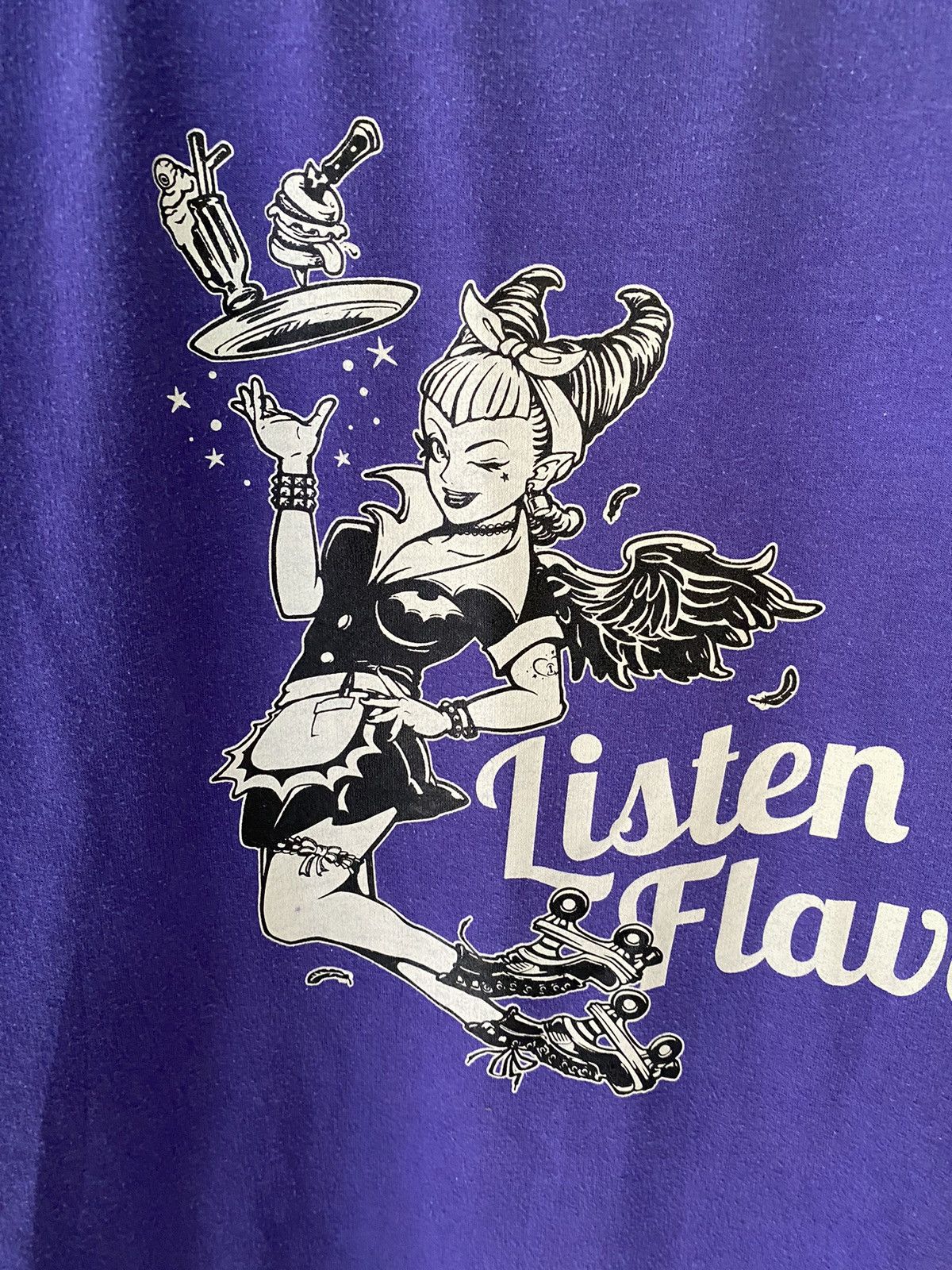20471120 × Angel Blue × Hysteric Glamour 2000s Listen Flavor Japan Punk Girl Size L / US 10 / IT 46 - 7 Thumbnail