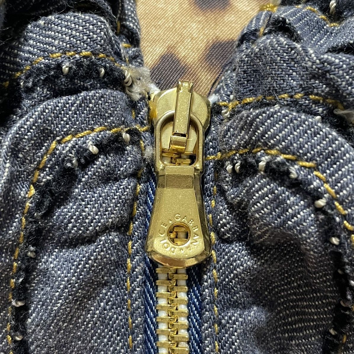 Dolce & Gabbana Dolce&Gabbana Ruffle Design Zip-up Denim Jacket 38 Blue Gray Size XS / US 0-2 / IT 36-38 - 7 Thumbnail