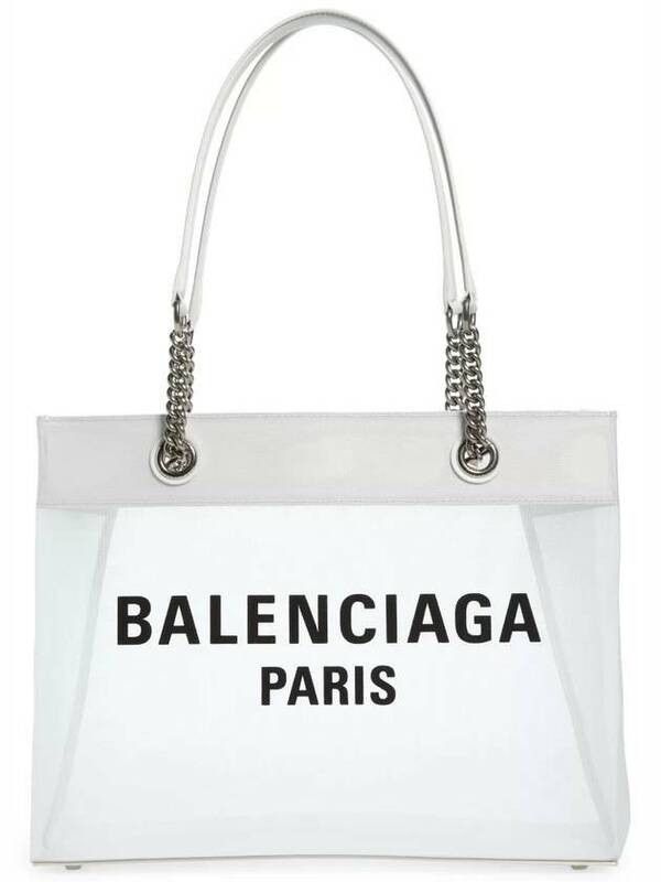 image of Balenciaga O1Srvl11E0524 Size: Os Duty Free Medium Tote Bag In White, Women's