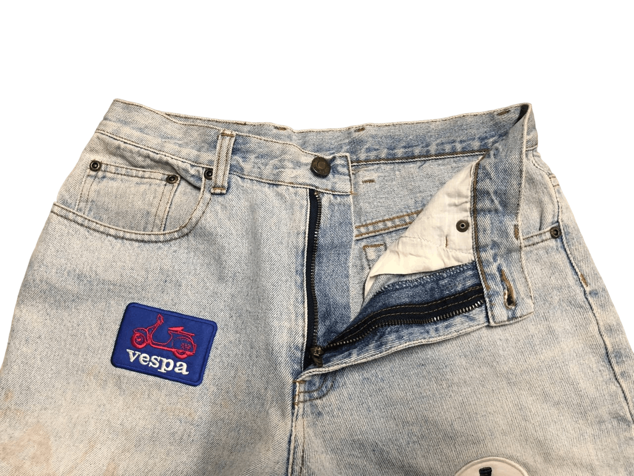 Japanese Brand Leyton House Denim Pants With Patch Nice Design Size US 29 - 3 Thumbnail