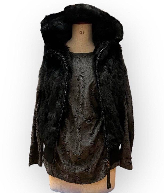 BUFFALO BOBS × Yohji Yamamoto Buffalo bobs genuine rabbit fur hooded vest Size US L / EU 52-54 / 3 - 3 Thumbnail