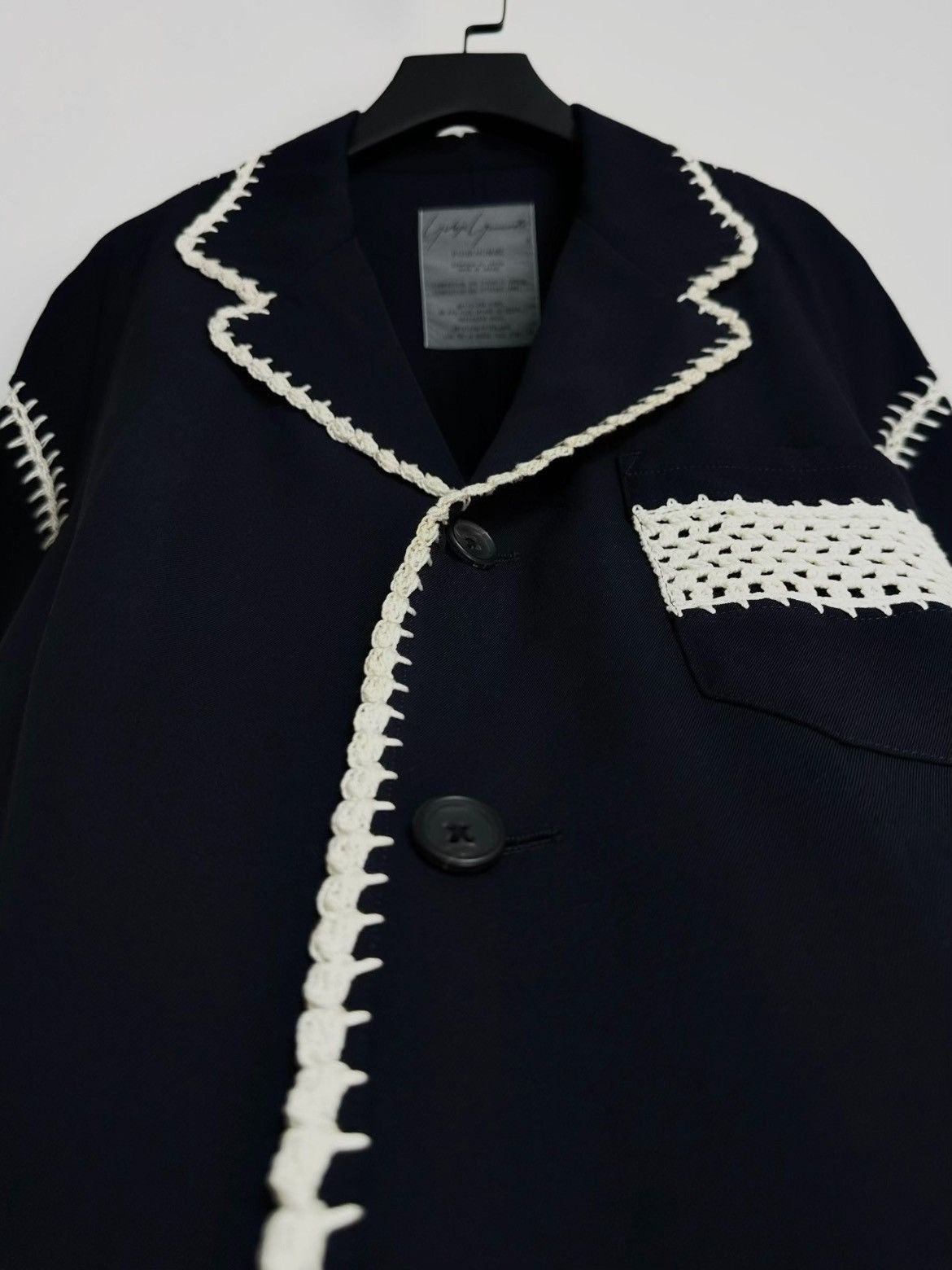 Yohji Yamamoto Yohji Yamamoto 91ss “shirt collection” knitwear jacket-2505 Size US M / EU 48-50 / 2 - 4 Thumbnail