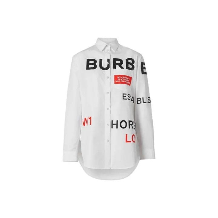 Burberry Logo Print Long Sleeve Shirt 0079