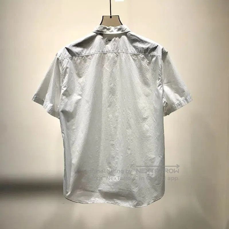 Burberry Burberry White Cotton Men's Short Sleeve Shirt. Size US L / EU 52-54 / 3 - 2 Thumbnail