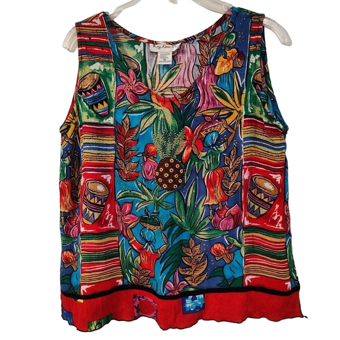 Other Vintage Key Lime Pie Sleeveless Tank Top Women Size S Tribal Size S / US 4 / IT 40 - 2 Thumbnail