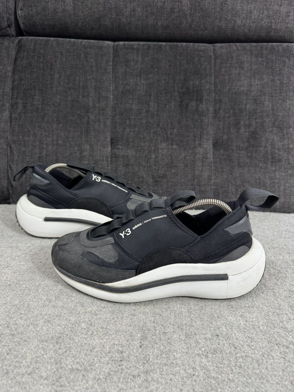 Y-3 Adidas Y-3 Yohji Yamamoto Qisan Cozy Black Sneakers 40 2/3 Size US 7.5 / EU 40-41 - 2 Thumbnail