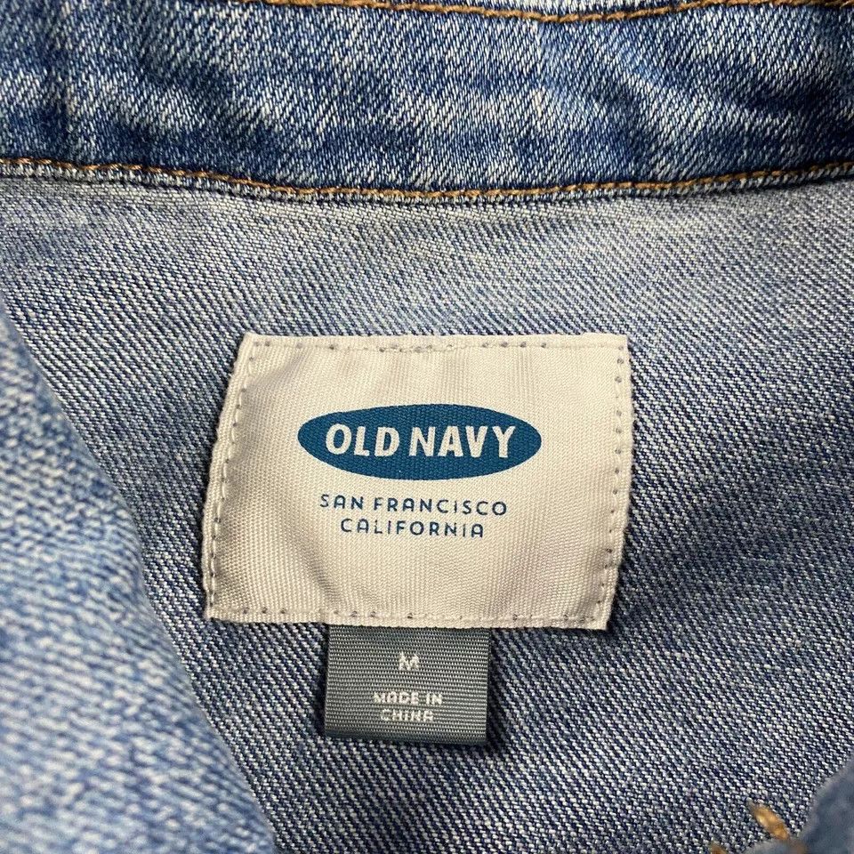 Old Navy Old Navy Denim Jacket Women's Medium Trucker Front Pockets Size M / US 6-8 / IT 42-44 - 3 Thumbnail