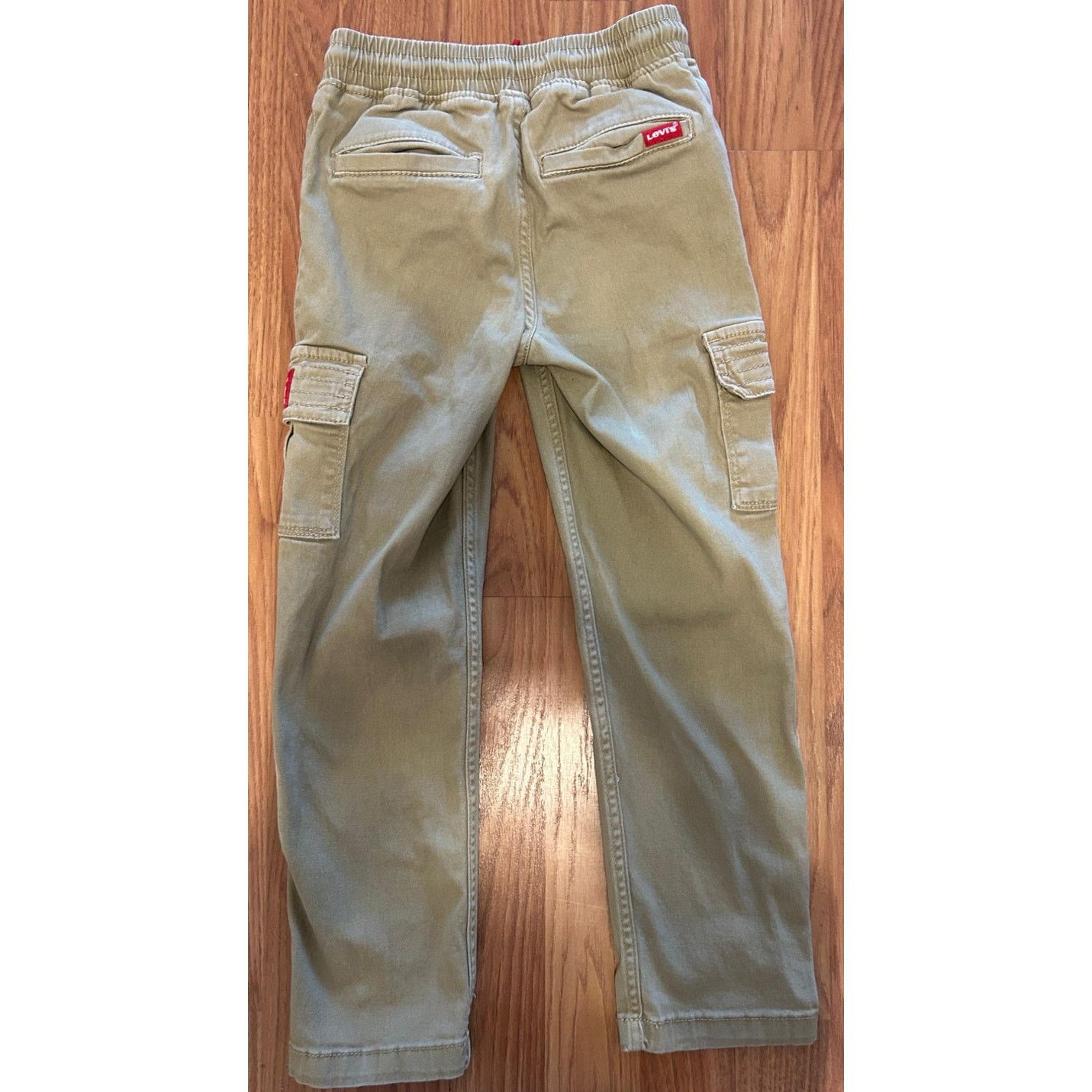 Levi's Levi's Boys' Size 7 Khaki Cargo Pants - Great Condition! Size 22" - 4 Thumbnail