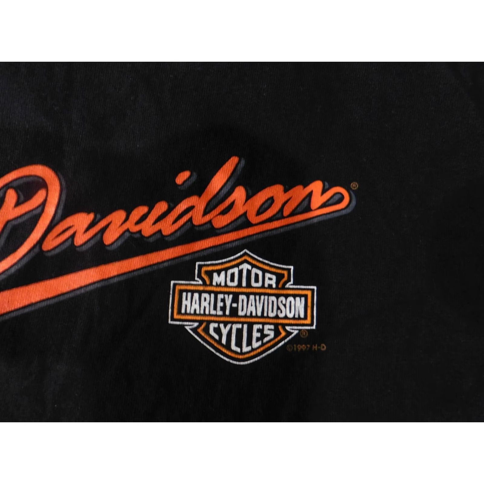 Harley Davidson VINTAGE Harley-Davidson Shirt Mens Large Black 90s Las Vegas Tee Size US L / EU 52-54 / 3 - 4 Thumbnail