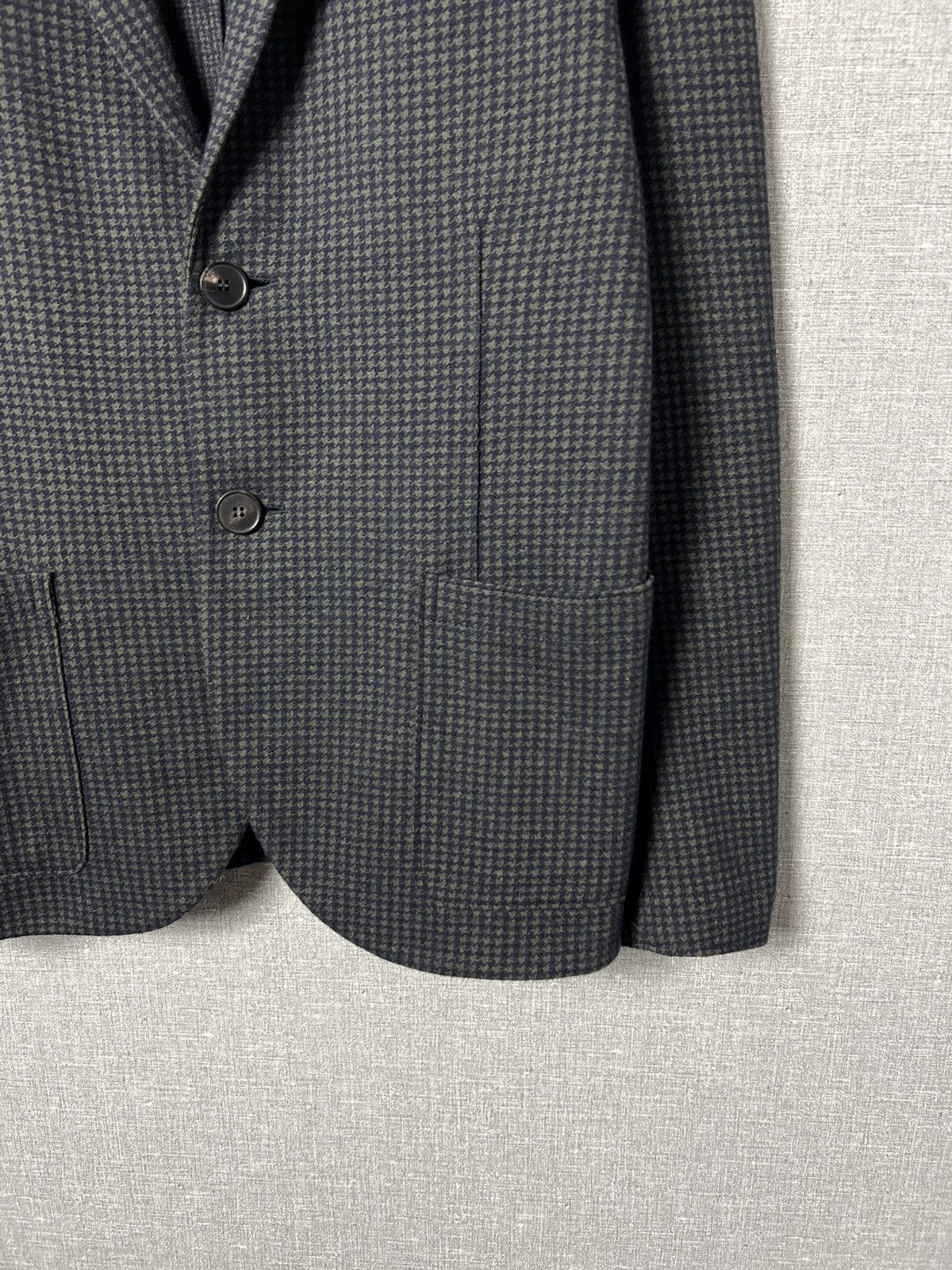 Harris Wharf London Harris Wharf London Moleskin Houndstooth Soft Blazer Jacket Size 38R - 5 Thumbnail