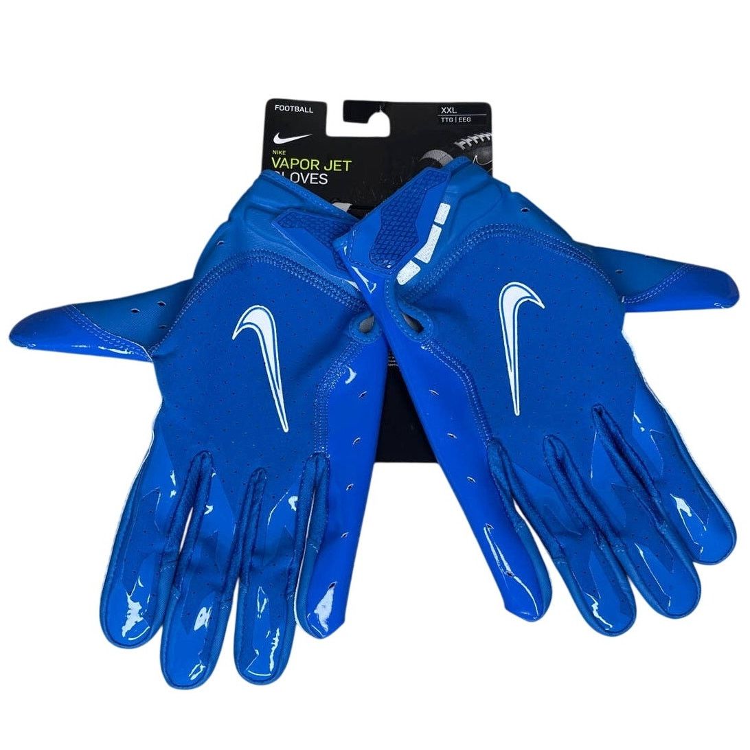Nike Nike Vapor Jet 6.0 Blue Football Gloves Mens Size XXL Size ONE SIZE - 2 Thumbnail