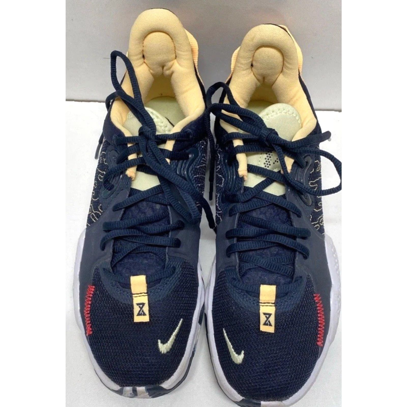 Nike Mens Nike Paul George 5 EP Sneaker Adult Men 5.5 Dark Obsidian Melon Tint Multicolor CW3146-401 Nike Paul George 5 EP Sneakers Mens Size US 6 / EU 39 - 4 Thumbnail