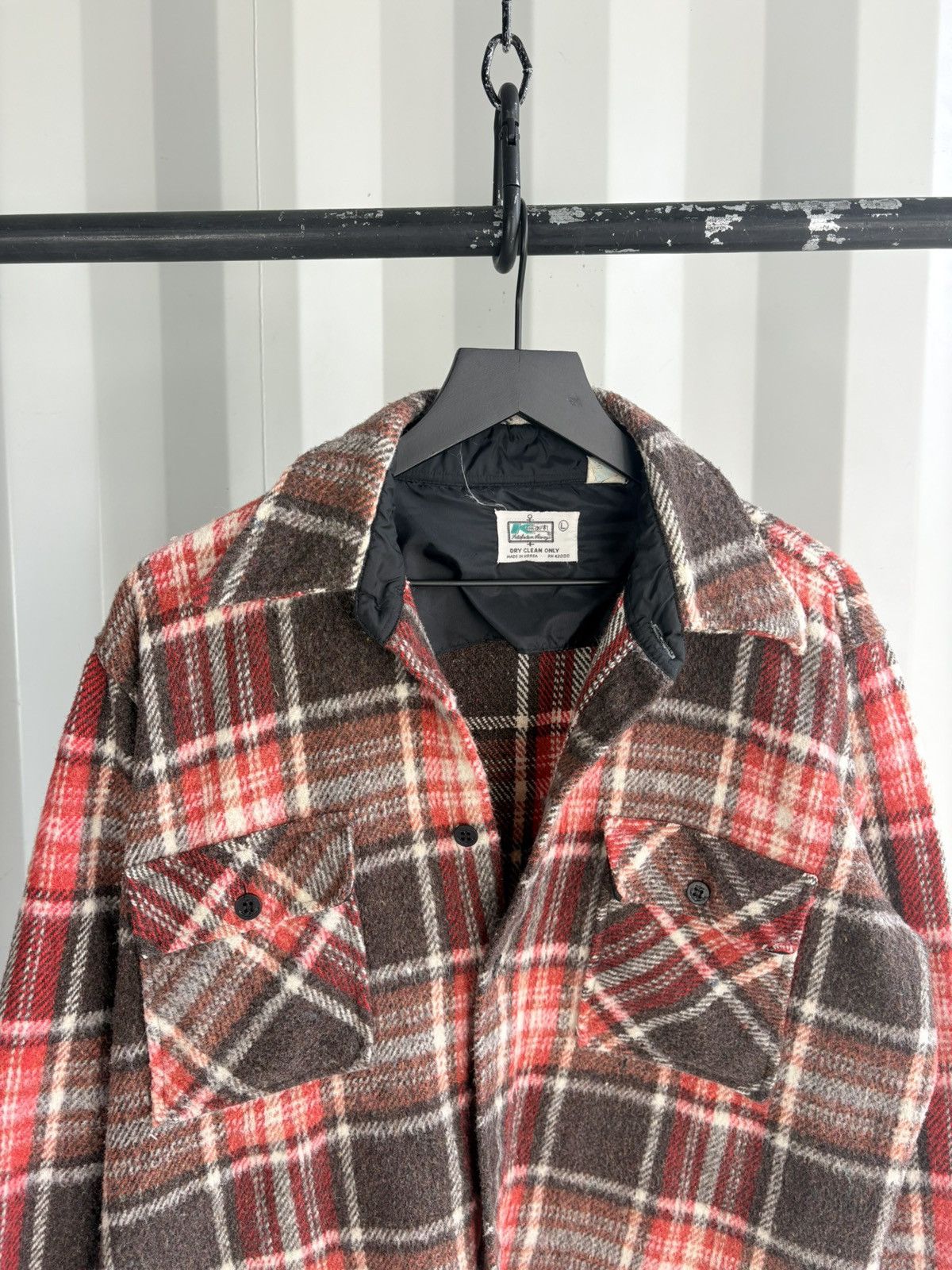 Vintage Thrashed Boxy Sun Faded Flannel Distressed Grunge Size US L / EU 52-54 / 3 - 2 Thumbnail