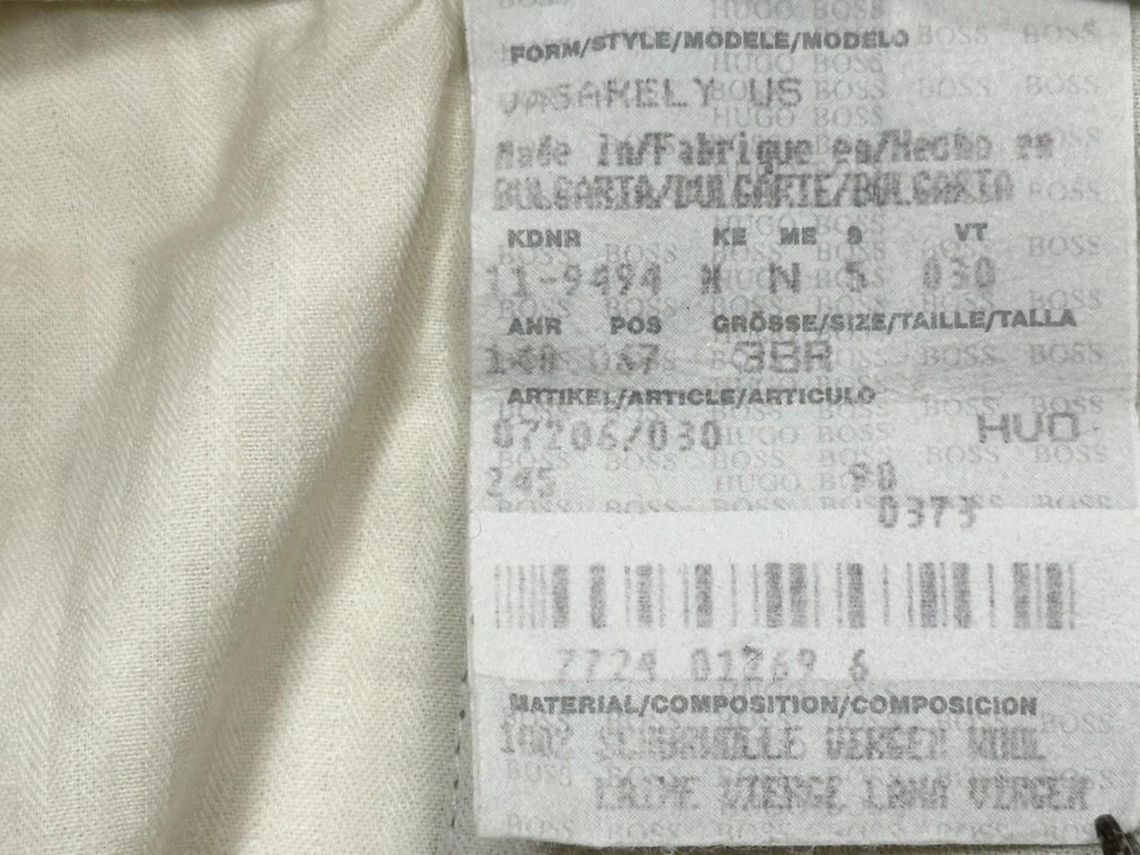 Hugo Boss Hugo Boss Vasarely Flat Virgin Wool Dress Pants Gray 38/30 Size US 38 / EU 54 - 7 Thumbnail