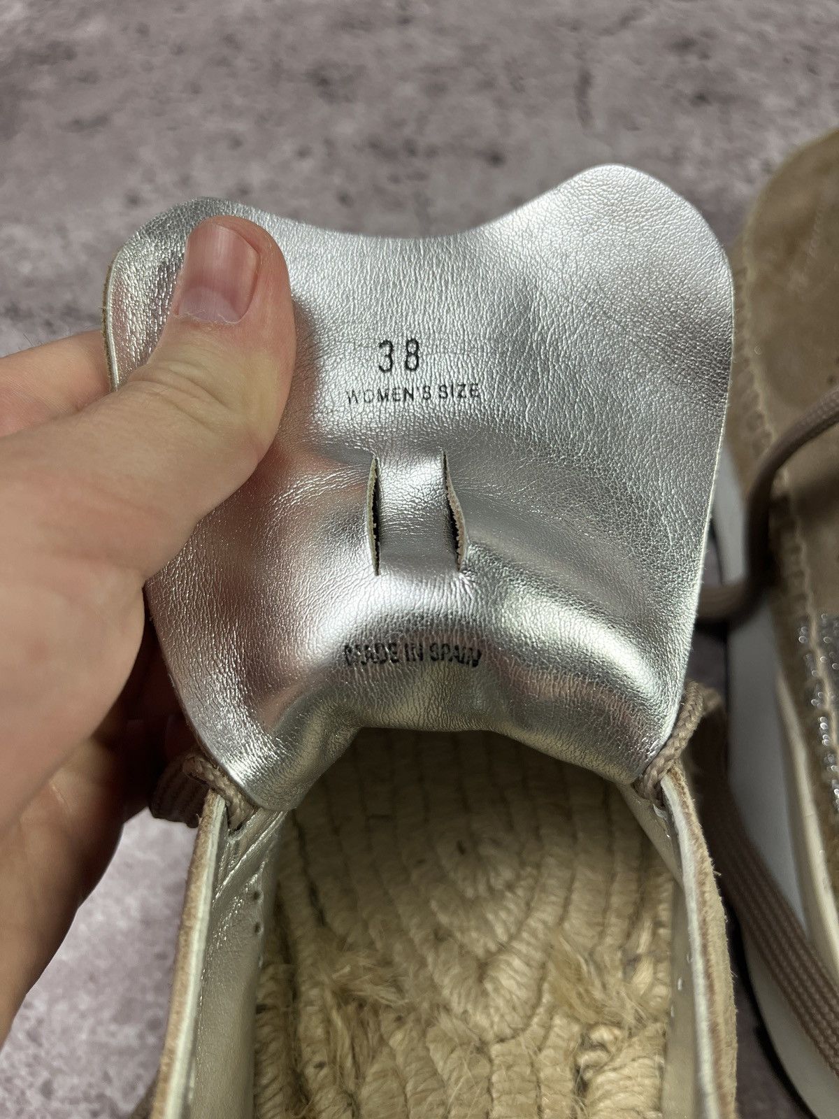 Hogan Hogan Rebel Beige Suede Espadrille Platform Sneakers Luxury Size US 8 / IT 38 - 11 Thumbnail