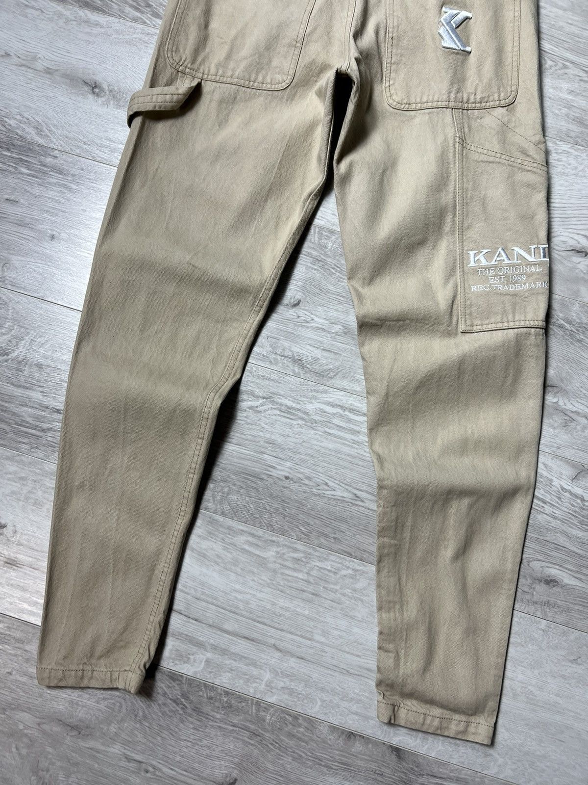 Karl Kani × Vintage Karl Kani Carpenter Denim Pants Logo Jeans Size US 30 / EU 46 - 2 Thumbnail