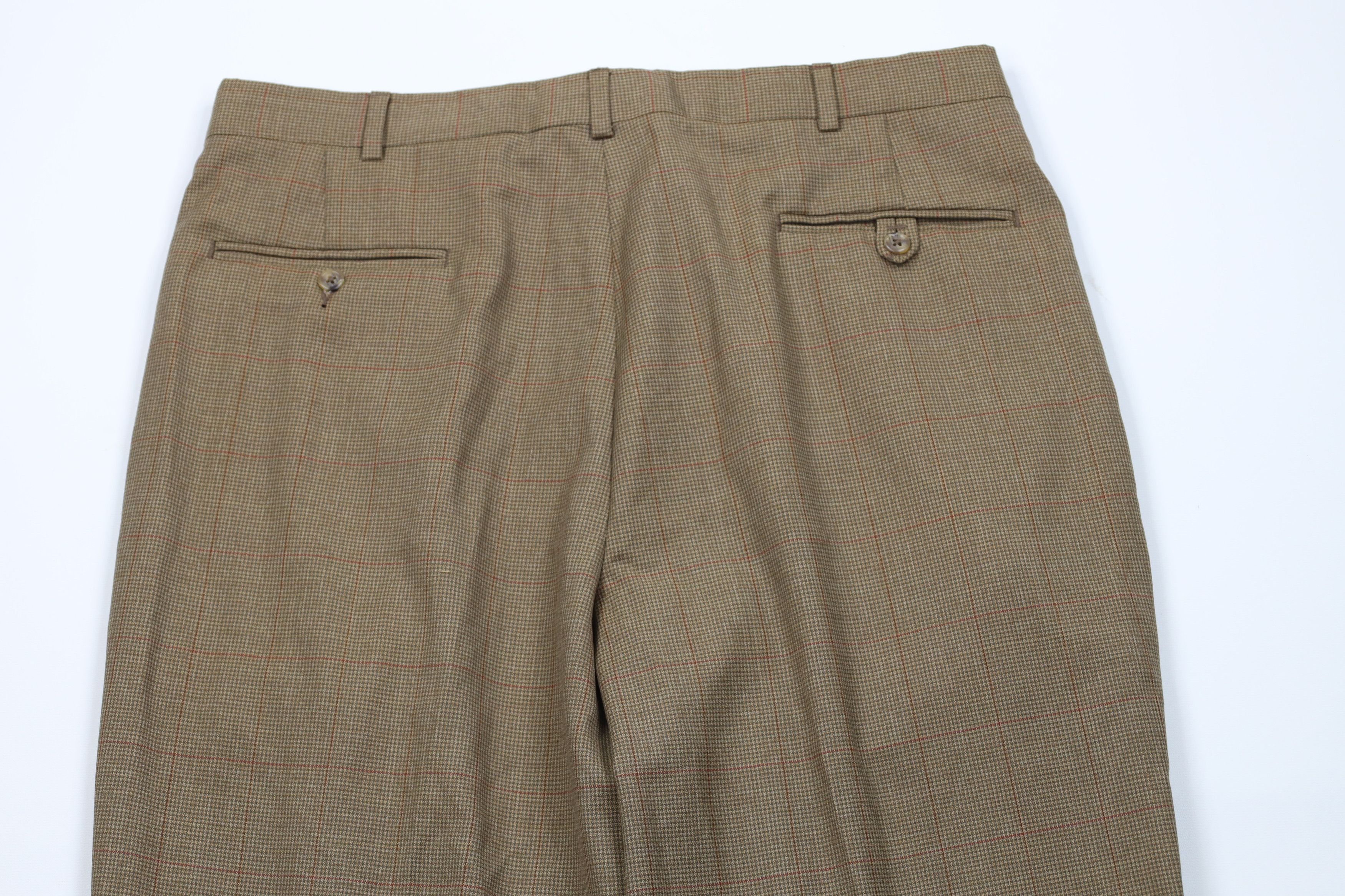 Tommy Hilfiger Vintage 90s Tommy Hilfiger Plaid Wide Leg Chino Pants Size US 36 / EU 52 - 10 Thumbnail