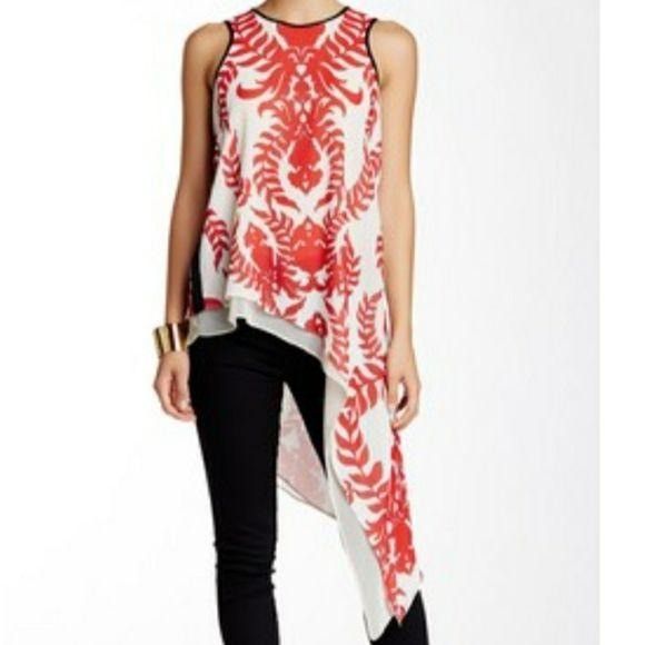 Vintage Atina Cristina Artsy Asymmetrical Hem Tunic Top Sz XS White Size XS / US 0-2 / IT 36-38 - 2 Thumbnail