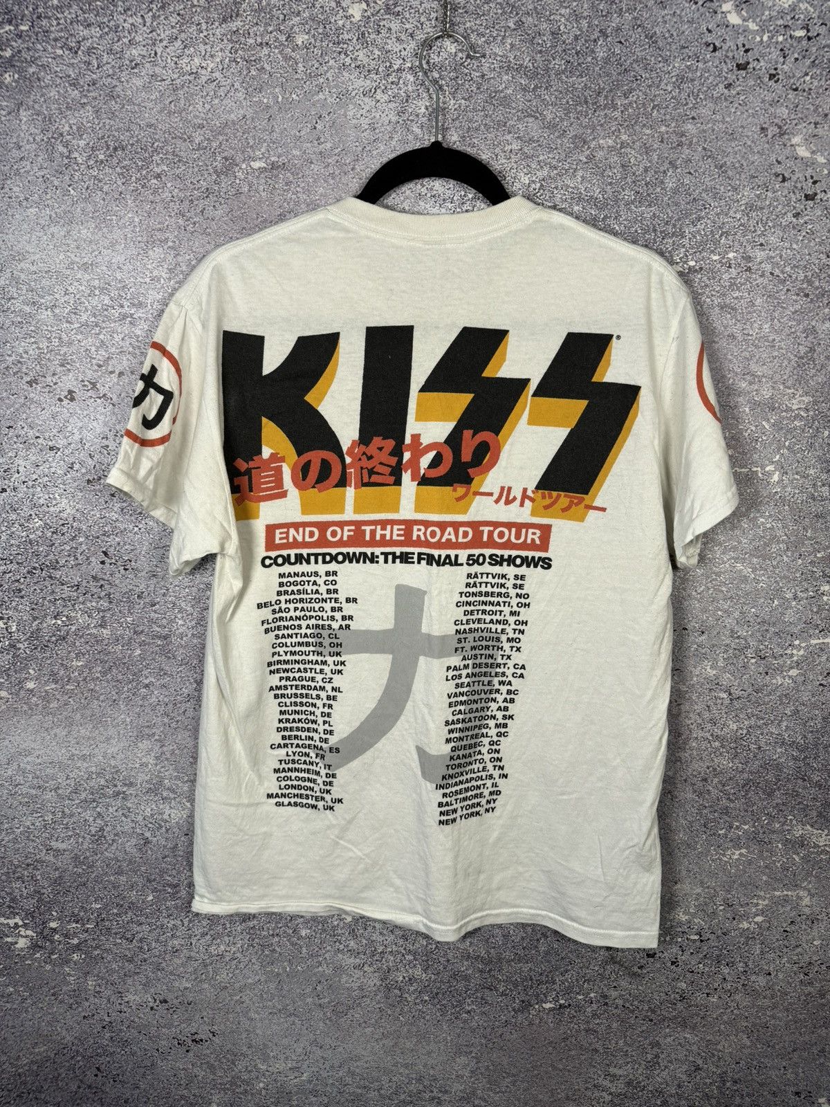 Band Tees × Vintage Kiss End Of The Road Tour T-Shirt Countdown Final Concert Size US S / EU 44-46 / 1 - 10 Thumbnail
