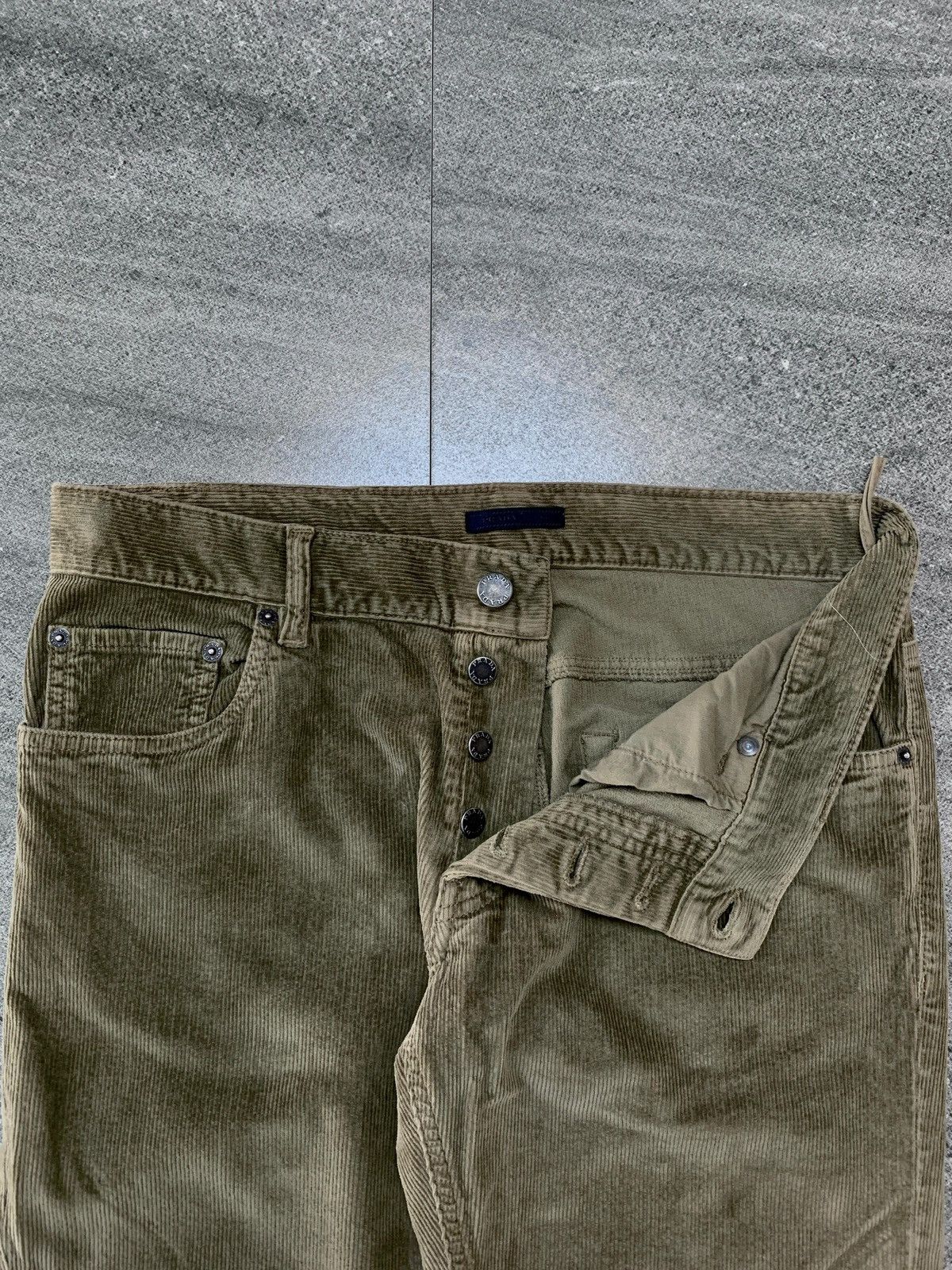 Prada Corduroy Tight Pants Size US 31 - 4 Thumbnail
