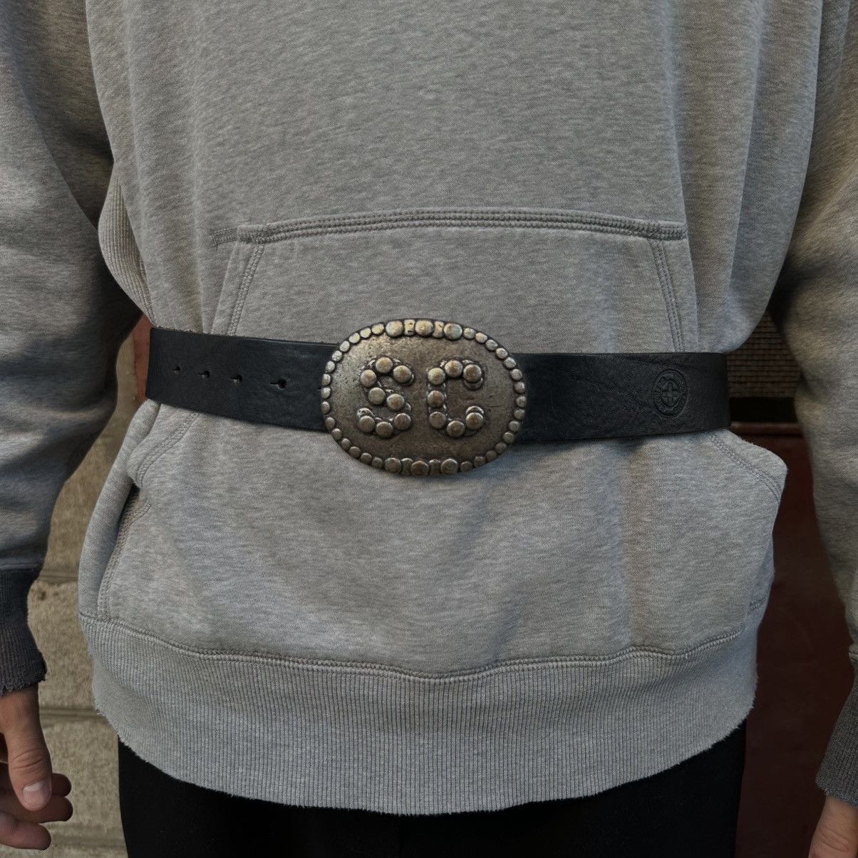 Japanese Brand Vintage Japan Leather Belt SC Size 93 cm Western Y2K 00s USA Size ONE SIZE - 1 Thumbnail