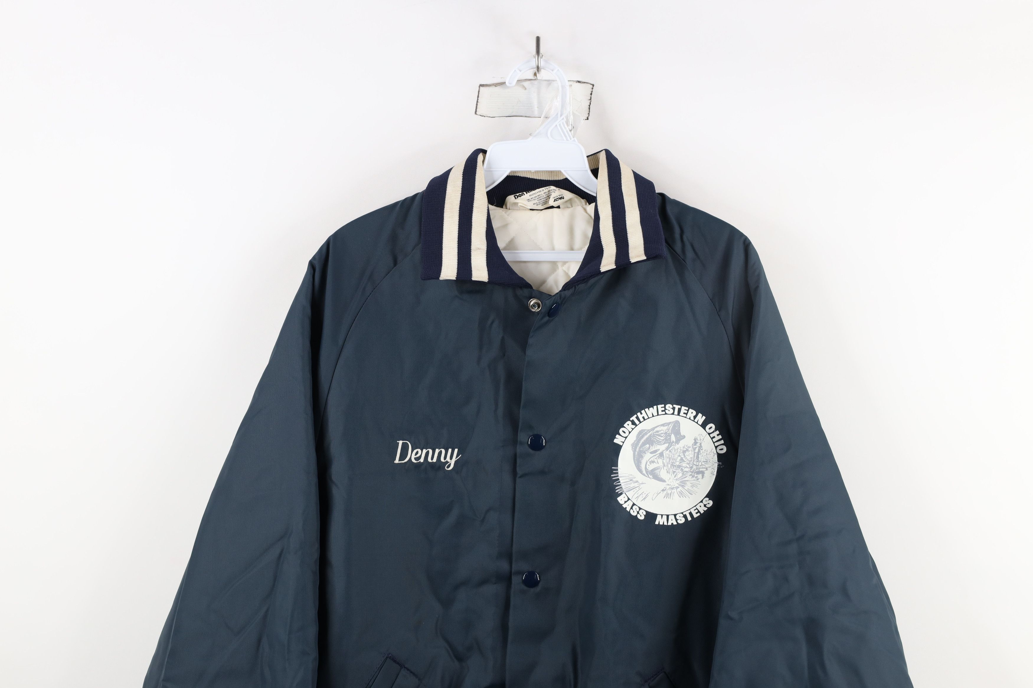 Vintage Vintage 80s 90s Northwestern Ohio Bass Masters Jacket Size US L / EU 52-54 / 3 - 2 Thumbnail