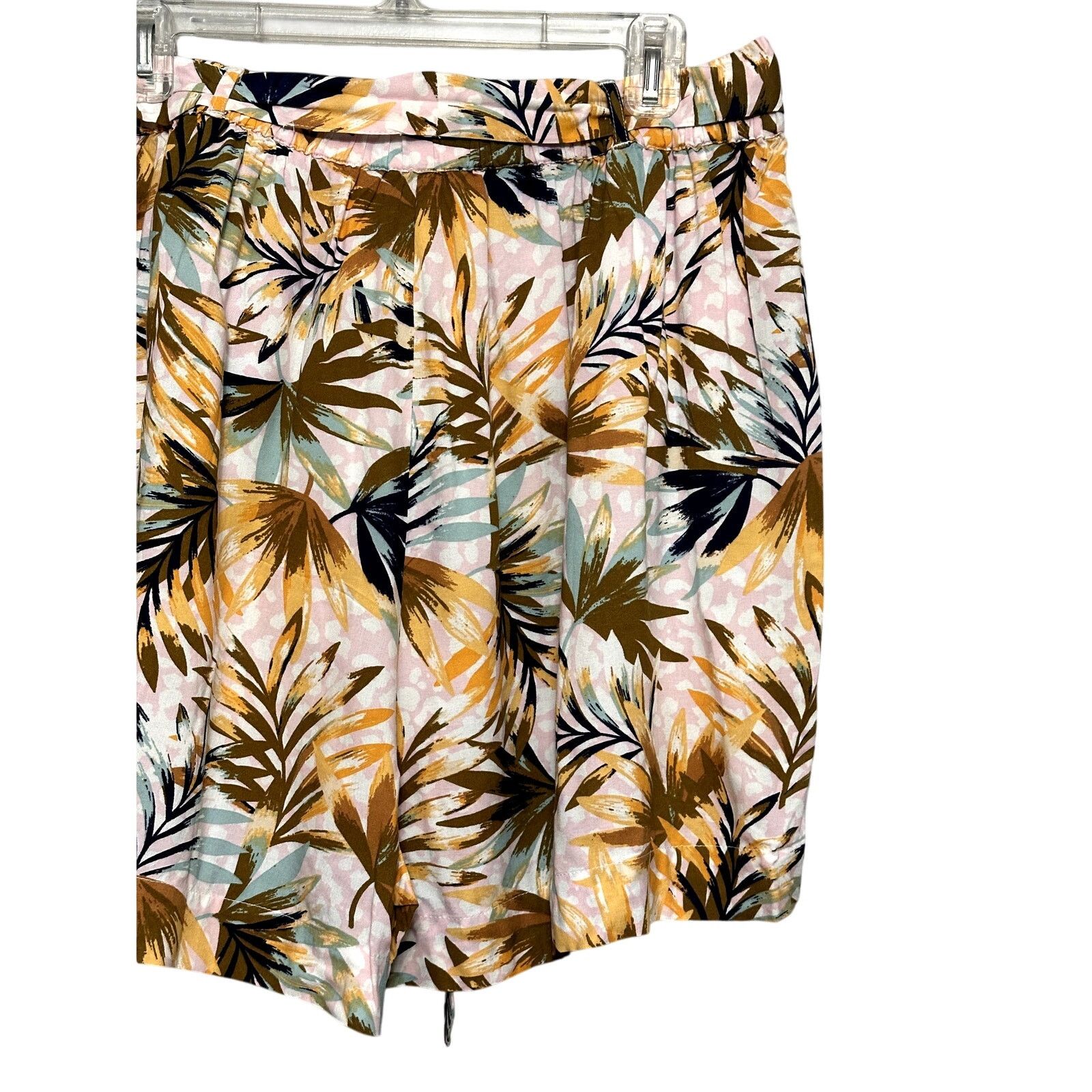 Other Jessica Simpson Shorts Floral Tie Waist Pull-On Pink 2X NWT Size 33" - 7 Thumbnail