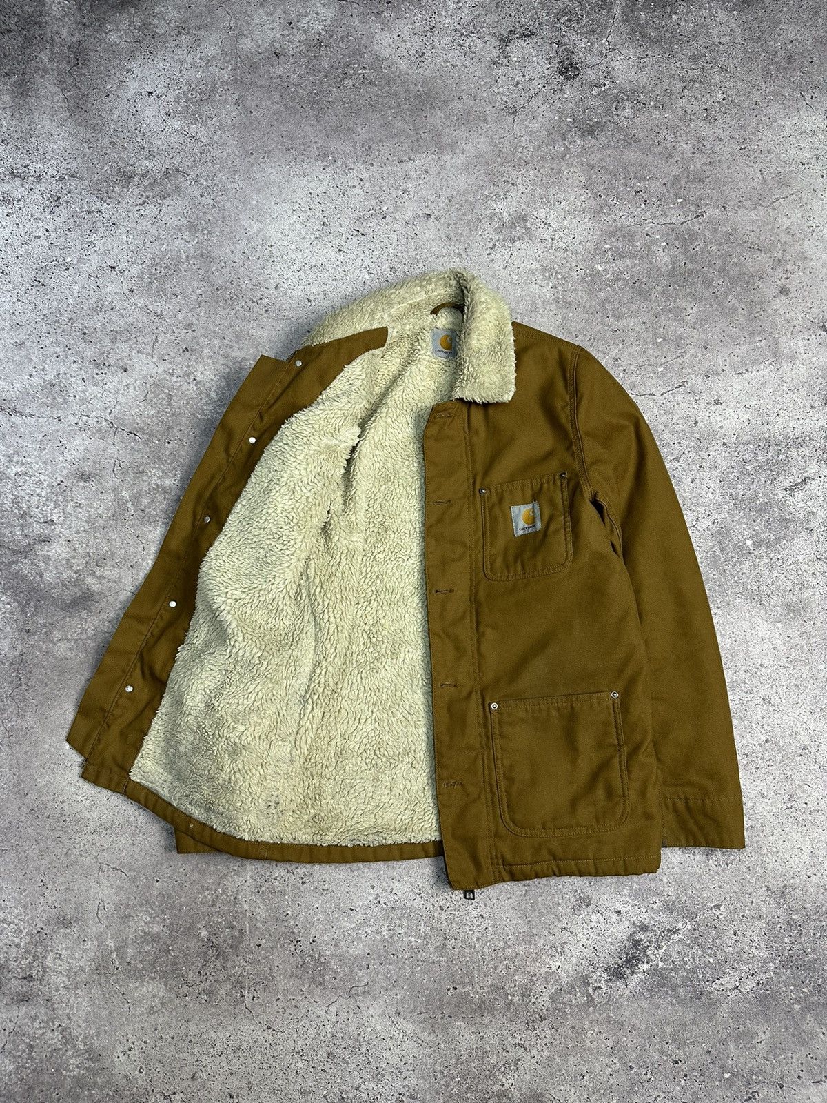 Carhartt × Vintage Vintage Carhartt Phoenix Coat Jacket Sherpa Work Y2K Size US S / EU 44-46 / 1 - 7 Thumbnail
