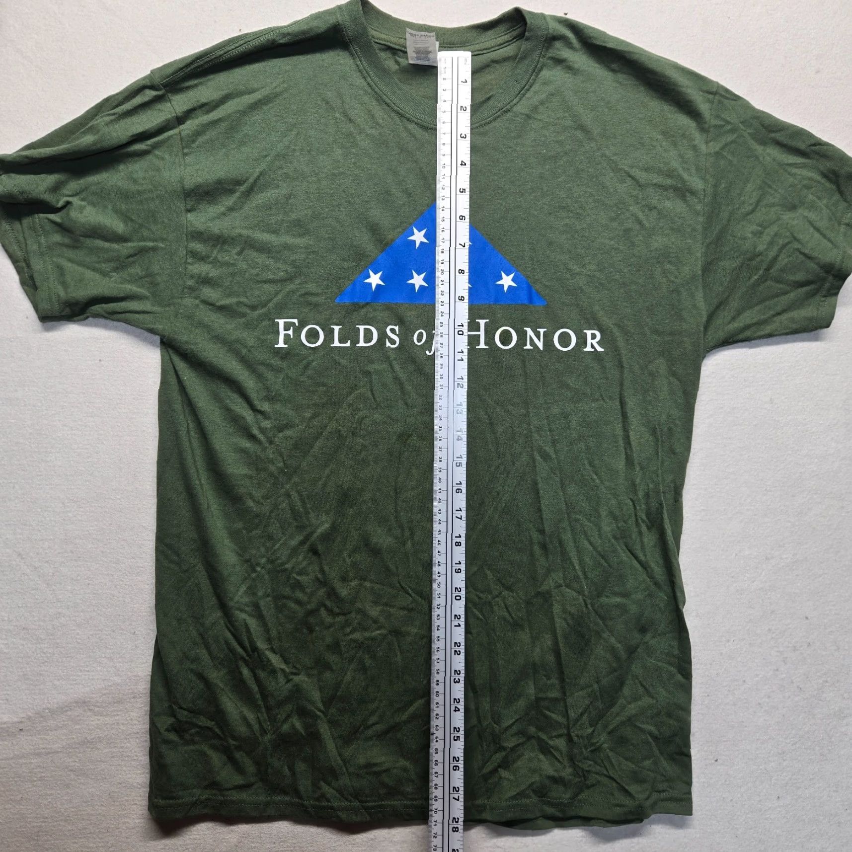 Gildan Texas Roadhouse Folds Of Honor Employee Green Tee Shirt Short Sleeve L Large Unisex Adults Cotton Gildan T-Shirt Embroidered Regular Size US L / EU 52-54 / 3 - 7 Thumbnail