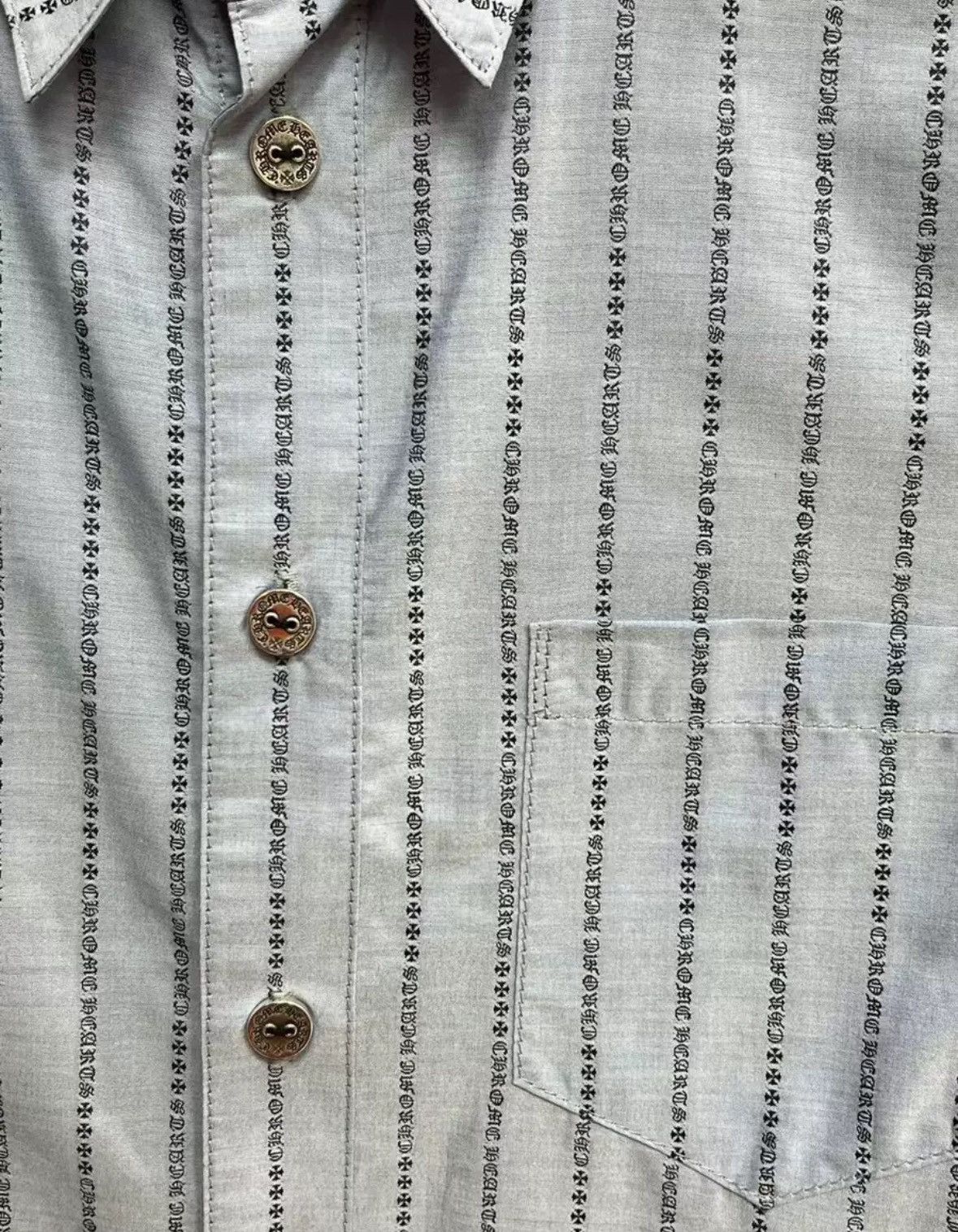 Chrome Hearts Loose ends pin stripe button up shirt Size US L / EU 52-54 / 3 - 3 Thumbnail