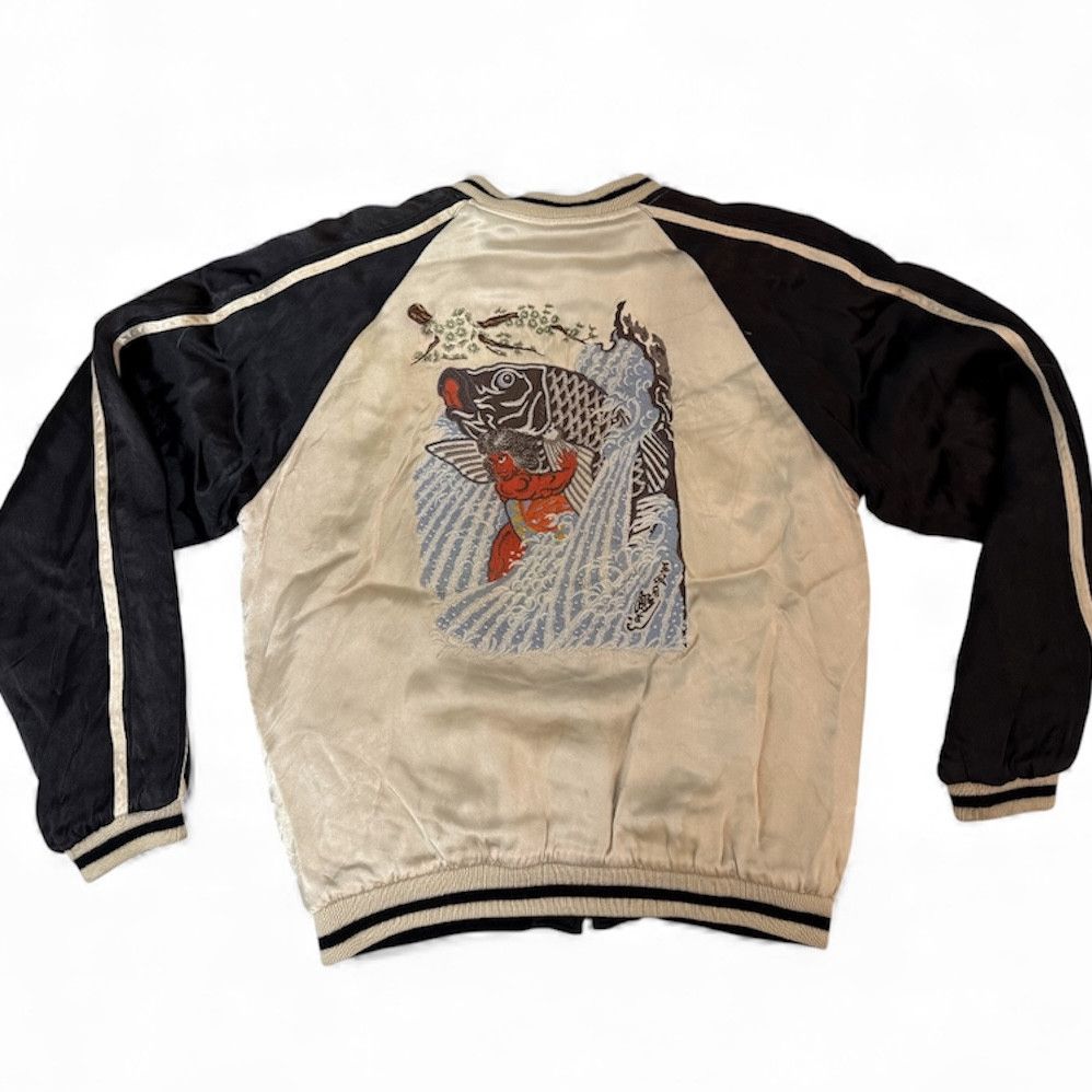Japanese Brand 90s Sukajan Kintaro Embroidered Satin Jacket Japan M Size US M / EU 48-50 / 2 - 2 Thumbnail