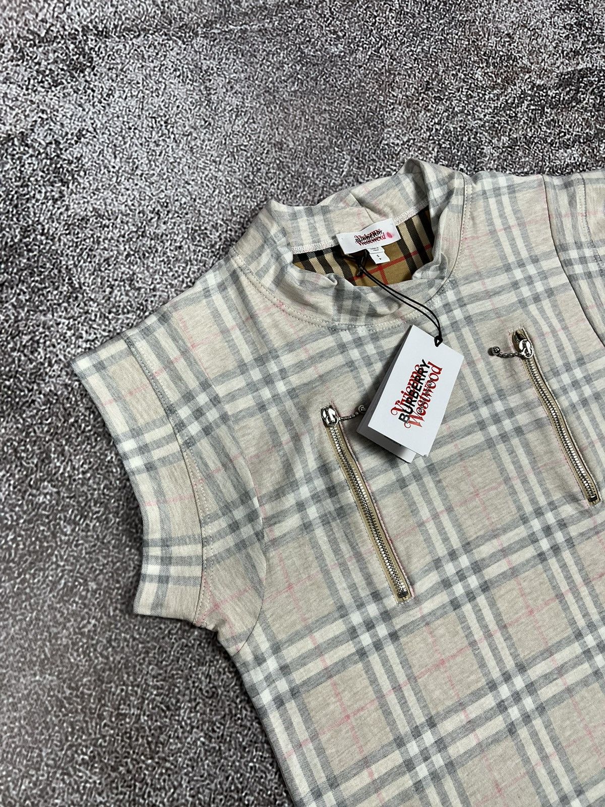 Burberry Burberry x Vivienne Westwood nova check double zip new top Grailed