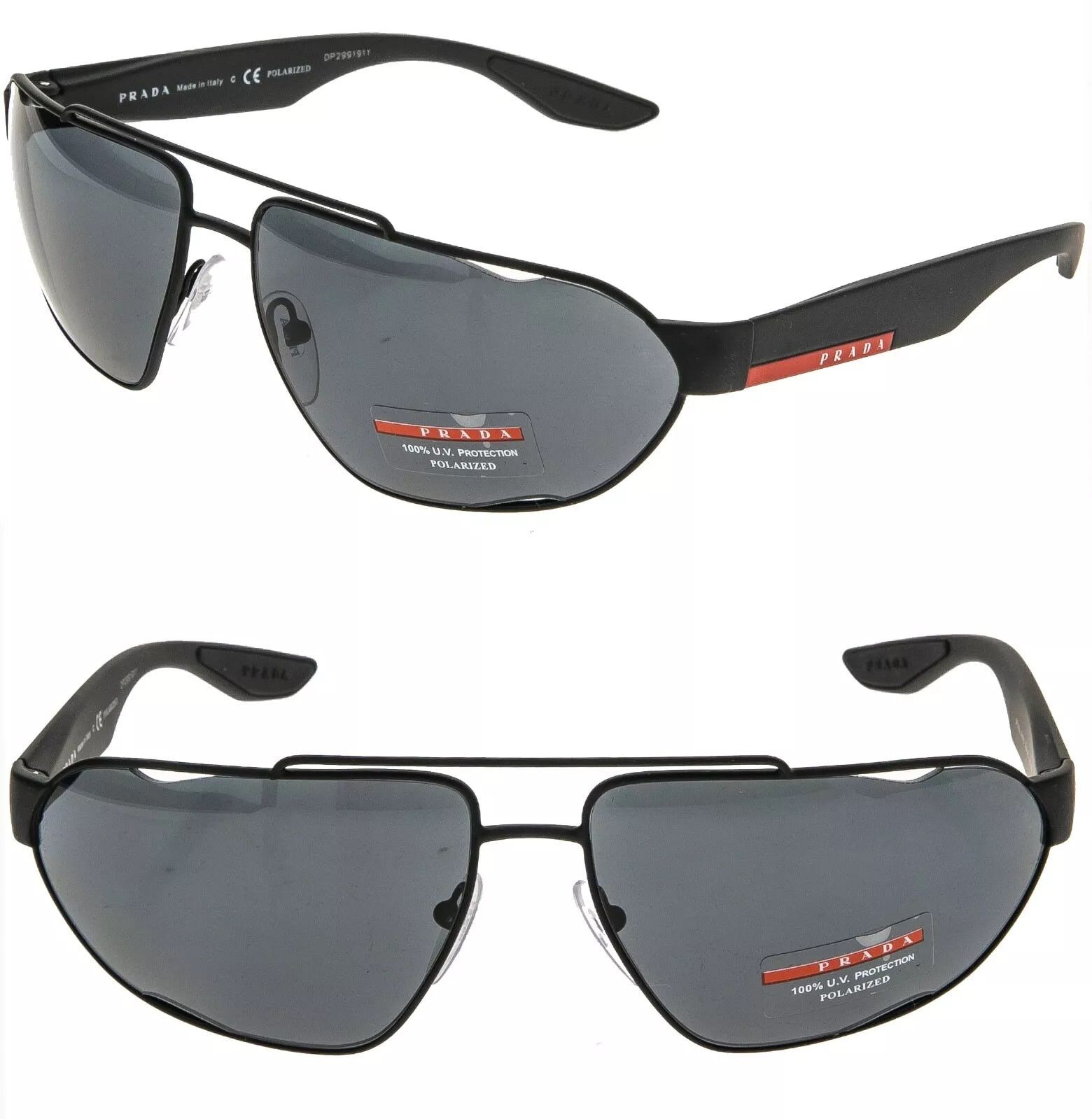 Prada PRADA LINEA ROSSA CORE 56U Black Sport Polarized Oval PS56US Size ONE SIZE - 1 Thumbnail