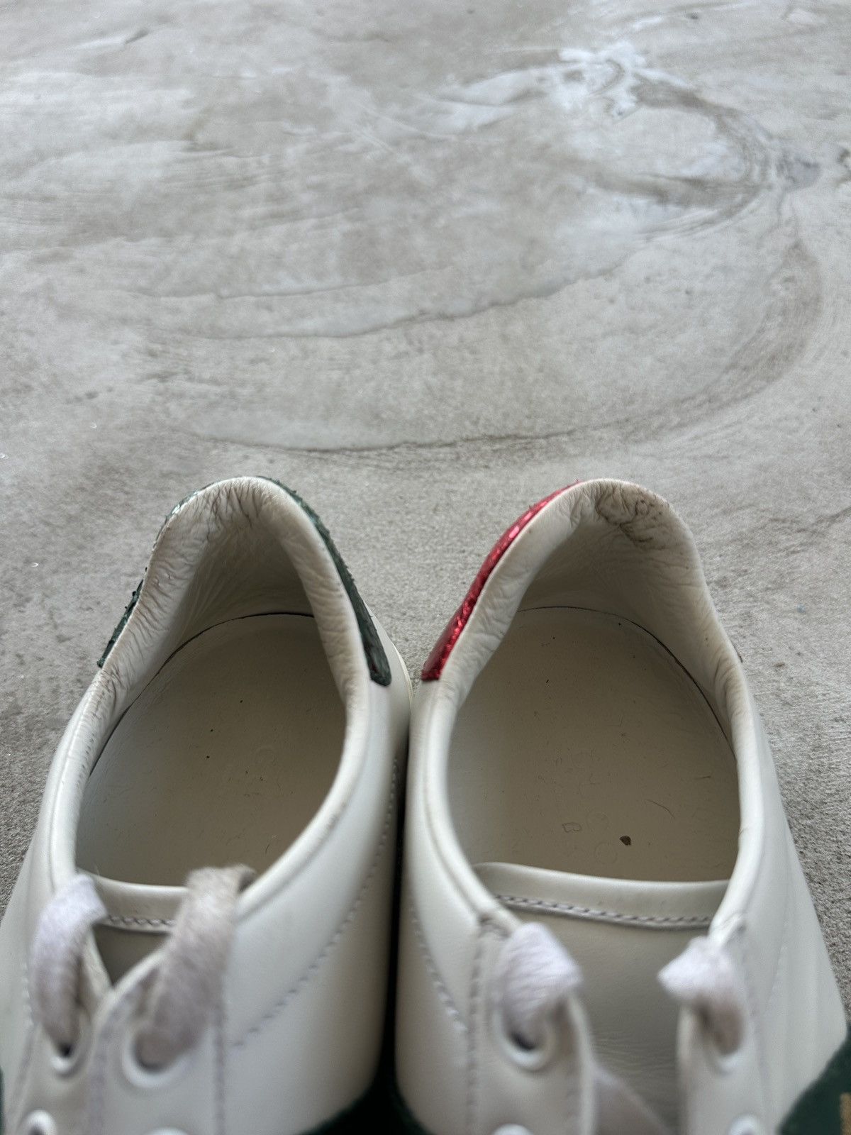 Gucci Gucci Ace Sneaker Bee White Leather Womens Sneakers EU34 Size US 4.5 / IT 34.5 - 7 Thumbnail
