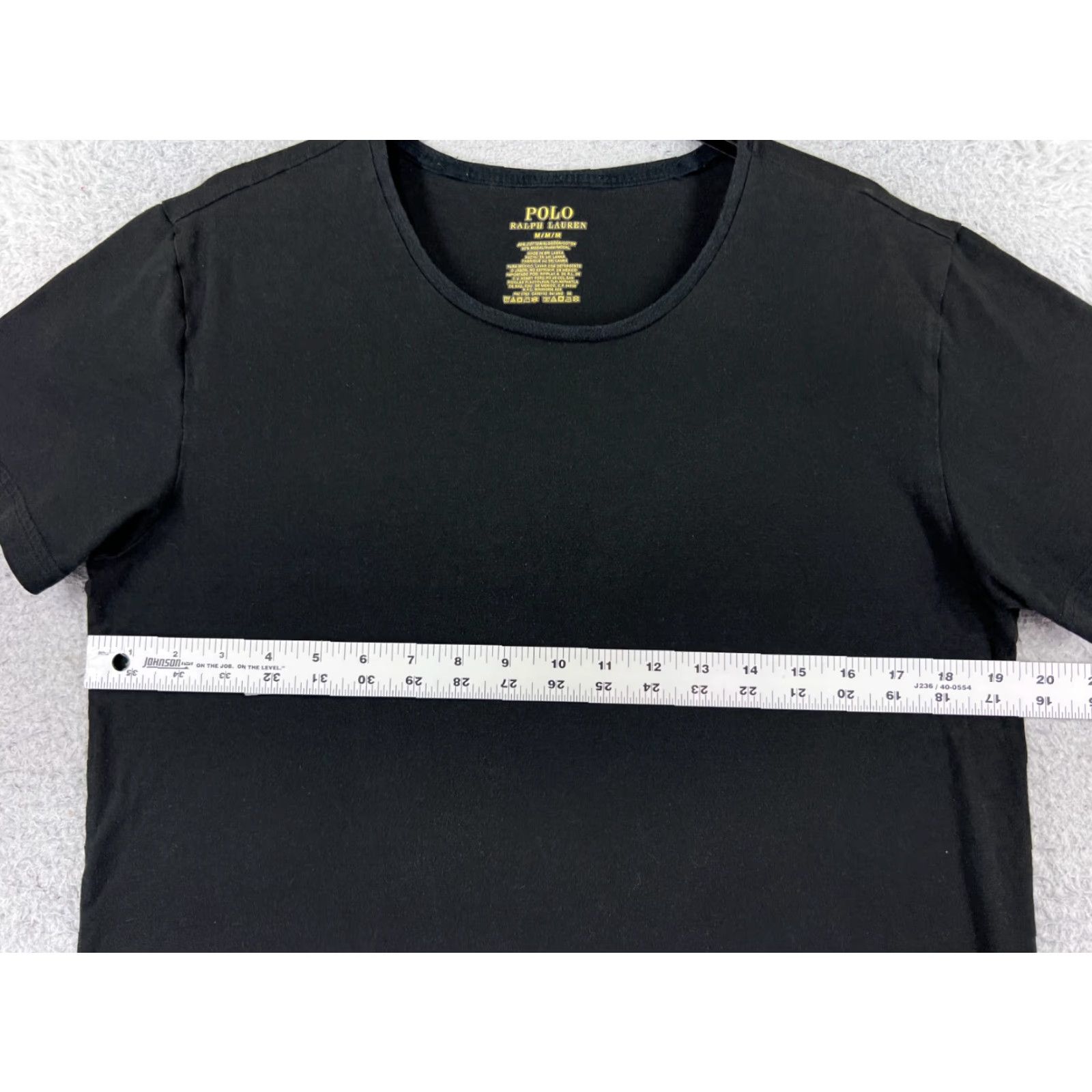 Ralph Lauren VINTAGE Ralph Lauren Shirt Mens Medium Black Pony Round Neck Cotton T-Shirt All Seasons Mens Size US M / EU 48-50 / 2 - 7 Thumbnail