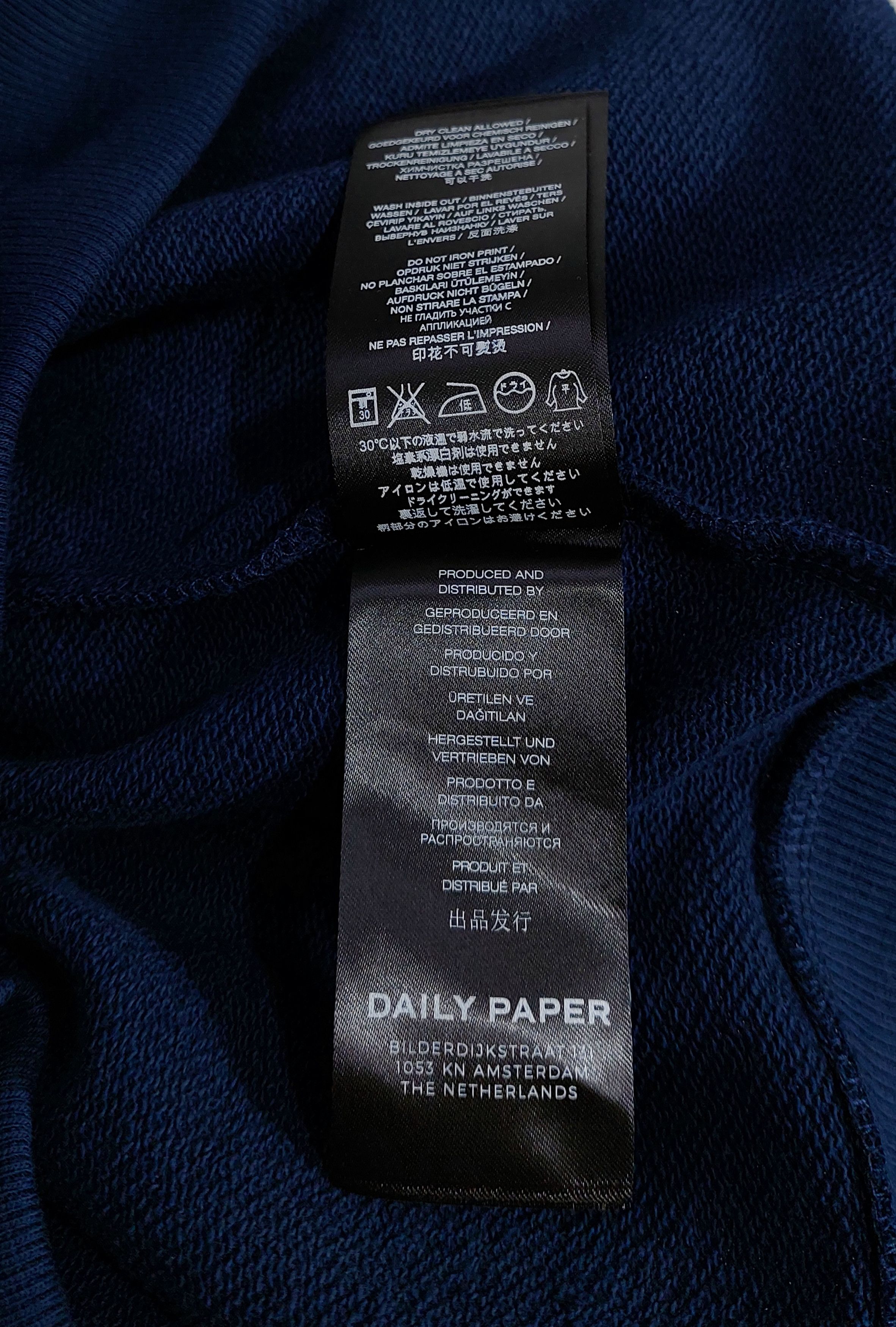 Daily Paper scratch logo sweatshirt - navy blue M Size US M / EU 48-50 / 2 - 5 Thumbnail