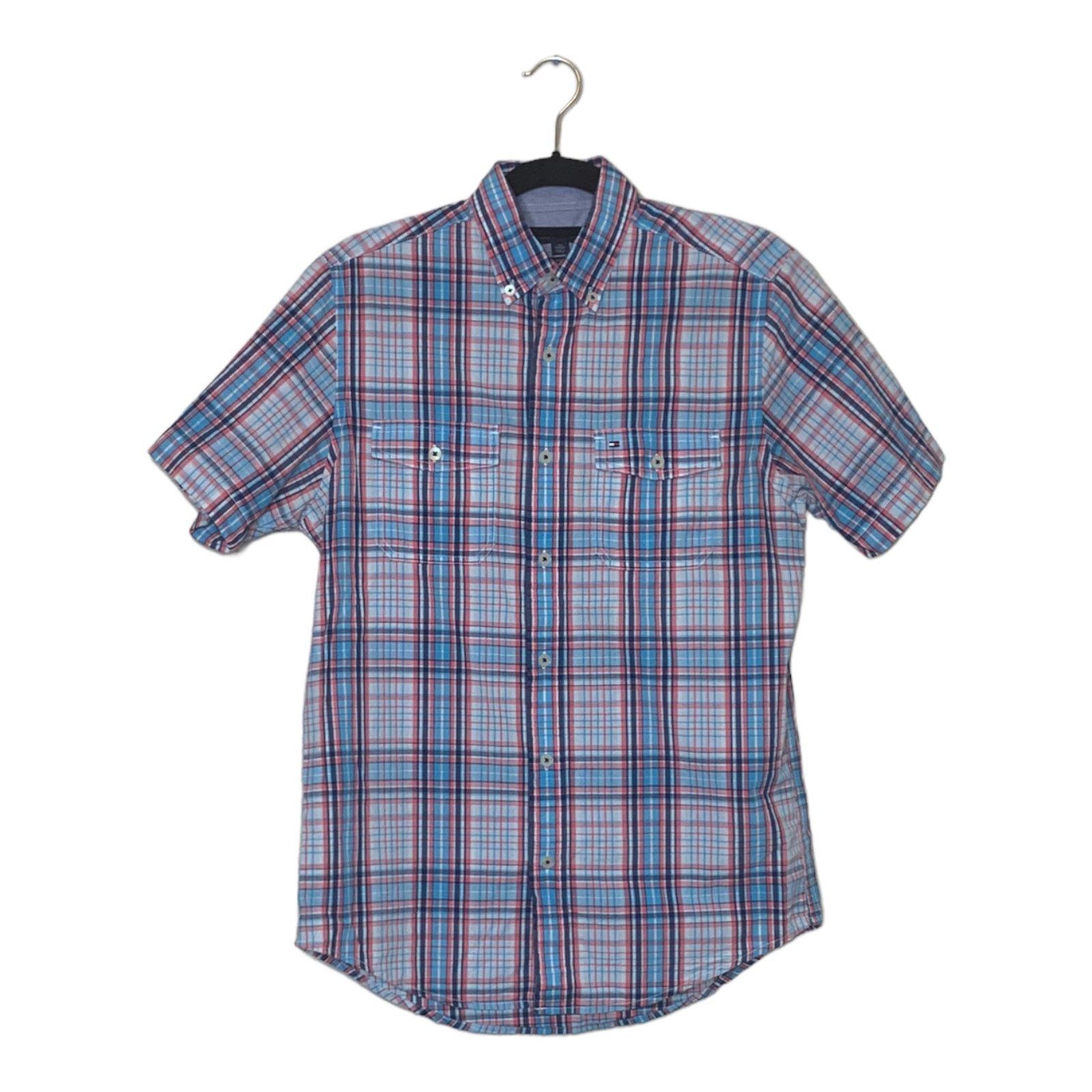 Tommy Hilfiger Tommy Hilfiger men plaid short sleeves button shirt size XS Size US XS / EU 42 / 0 - 1 Thumbnail