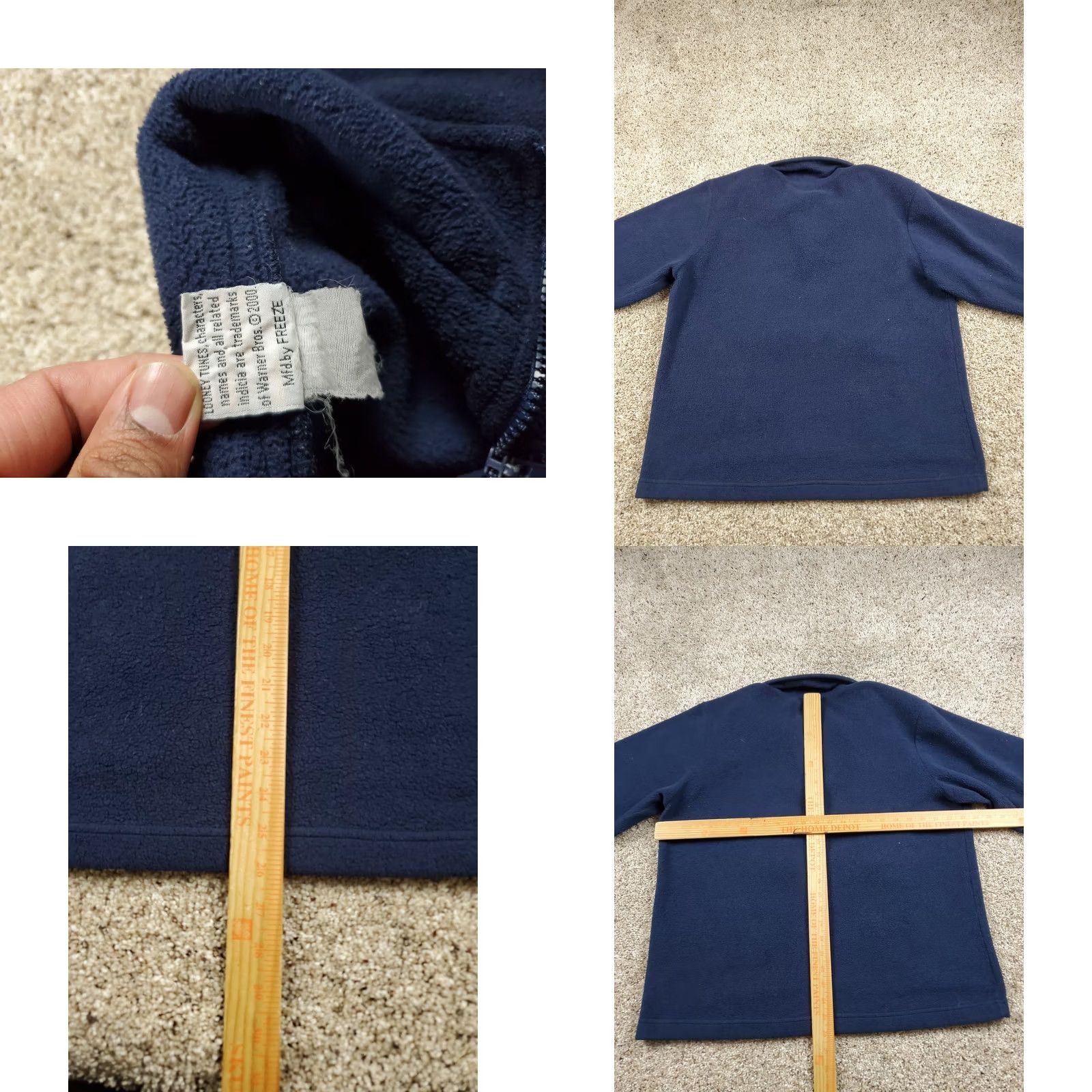 Vintage VINTAGE Looney Tunes Jacket 1/2 Zip Fleece Blue 90s M Adults Men Tweety Bird Short Stand-Up Collar Pockets Regular 1/4 Zip Size US M / EU 48-50 / 2 - 8 Thumbnail
